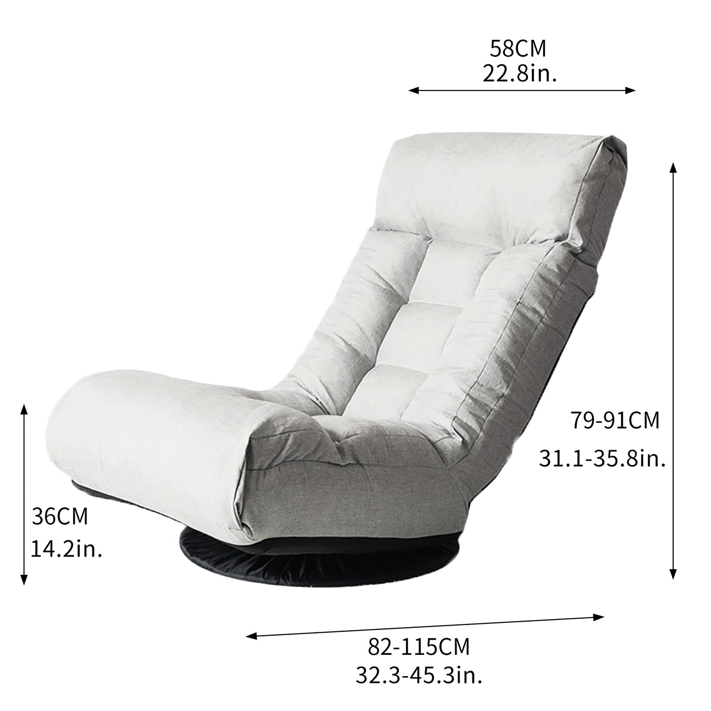 Lazy Sofa Chair - Adjustable, 360 Degree Rotation