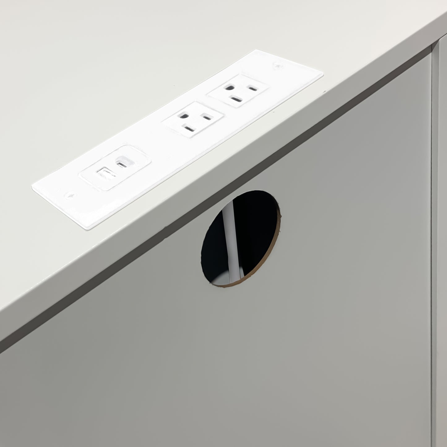 3 Drawer Nightstand with Charging Station and USB Ports & Power Outlets