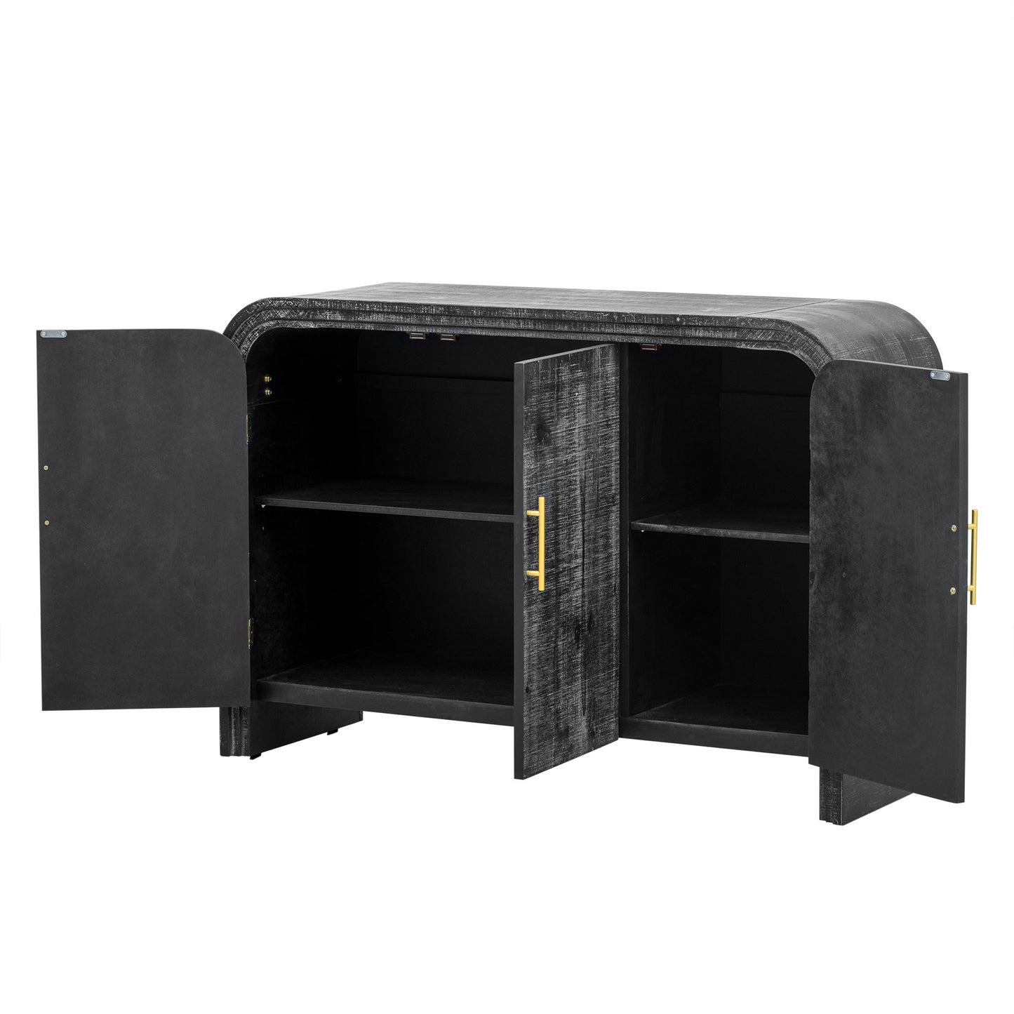 Retro Minimalist Curved Sideboard
