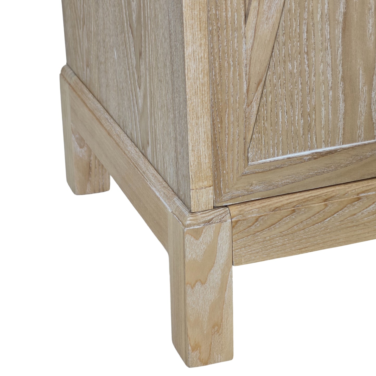 Modern Mirrored Cabinet - 4 Doors, Easy Assembl