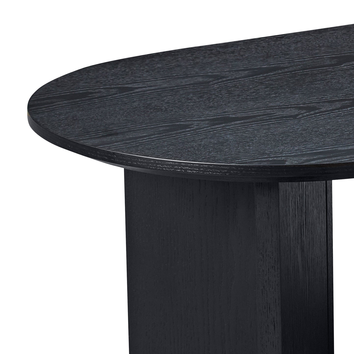 Small Coffee Table with Sturdy Pedestal