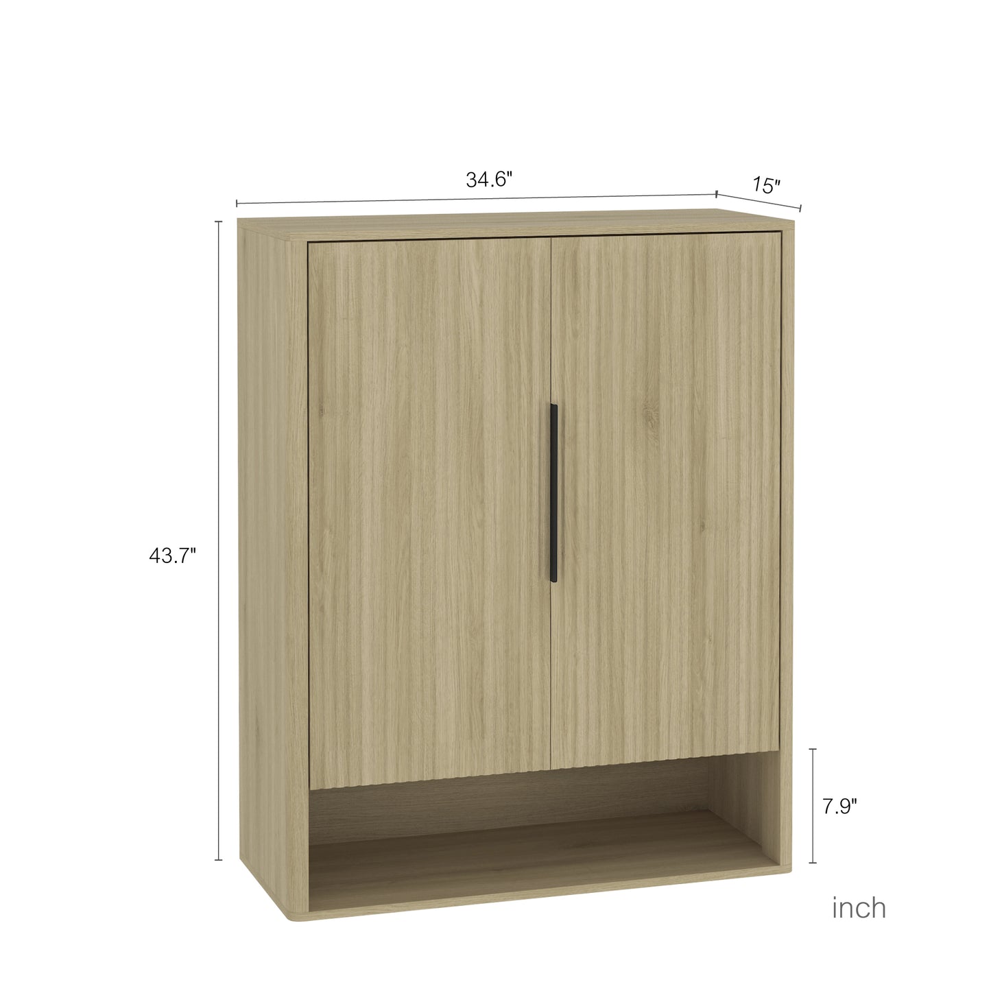 Modern Shoe Organizer with Adjustable Shelves | 4-Layer Entryway Shoe Cabinet – Walnut/Natural Wood, Anti-Tip Design