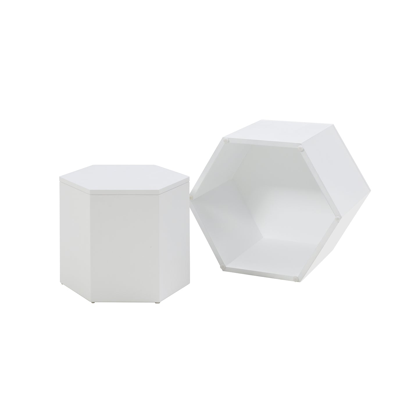 Nesting Tables Set - MDF, 2 Colors, Office & Bedroom