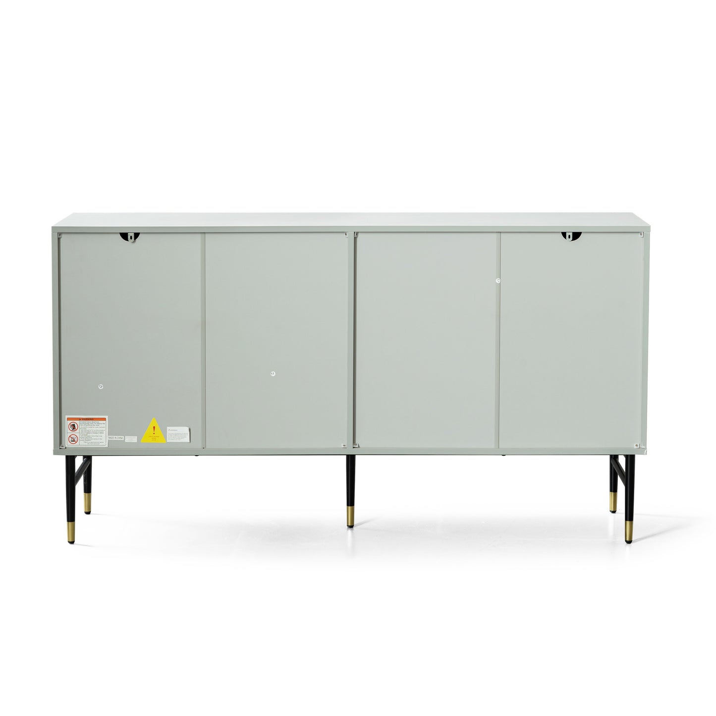 Modern 4-Door Sideboard Buffet Cabinet - Gray for Living Room
