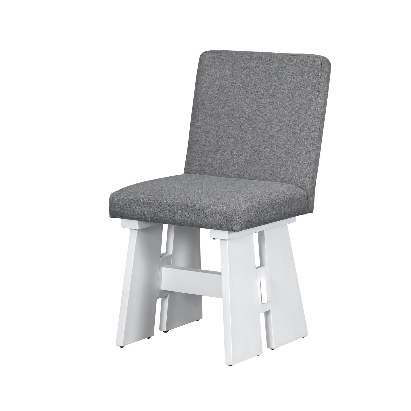 Modern 7-Piece Dining Set with 6 Comfortable Upholstered Chairs