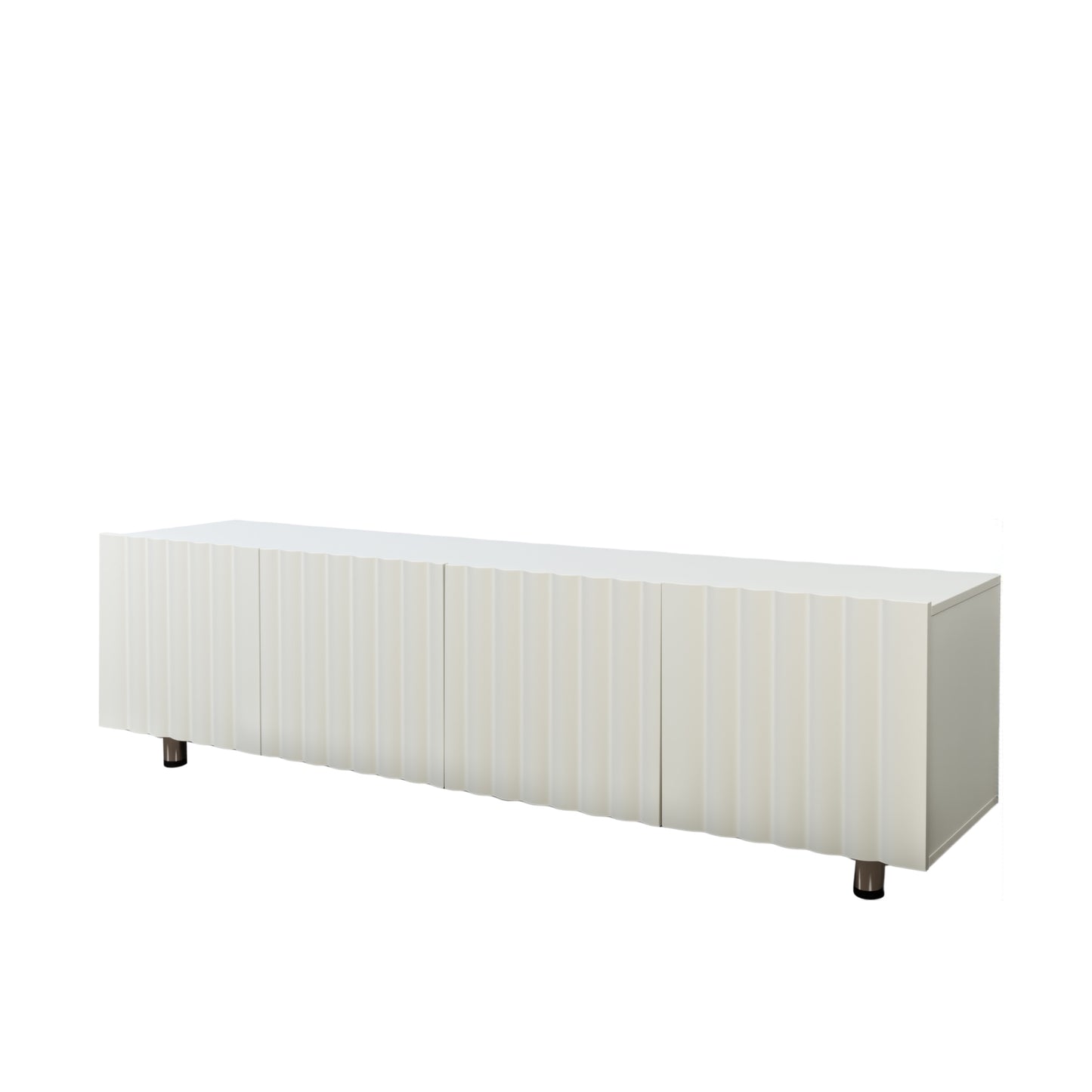 Modern TV Stand for Living Room, Entertainment Center with Storage & 2 Drawers