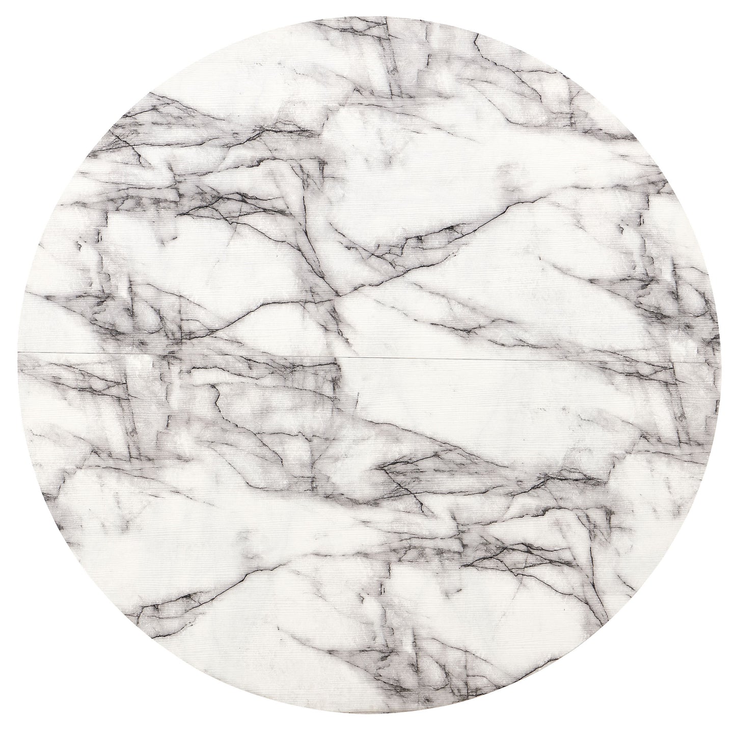 Round Dining Tables with Wood Strip Base Wood Veneer Tabletop 4 Colors