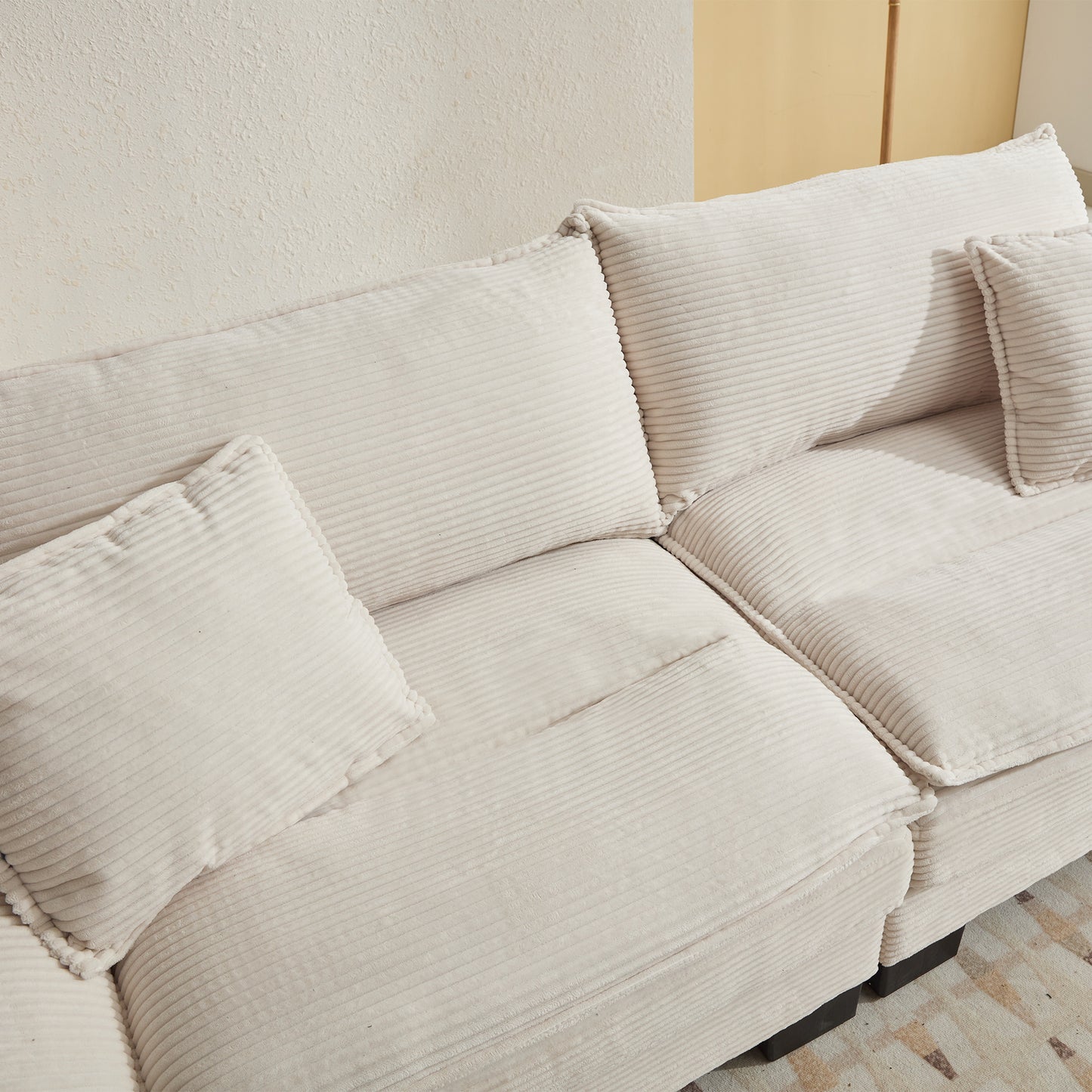 Corduroy Sofa Sleeper Loveseat - Comfy, Deep Seat 5 Colors