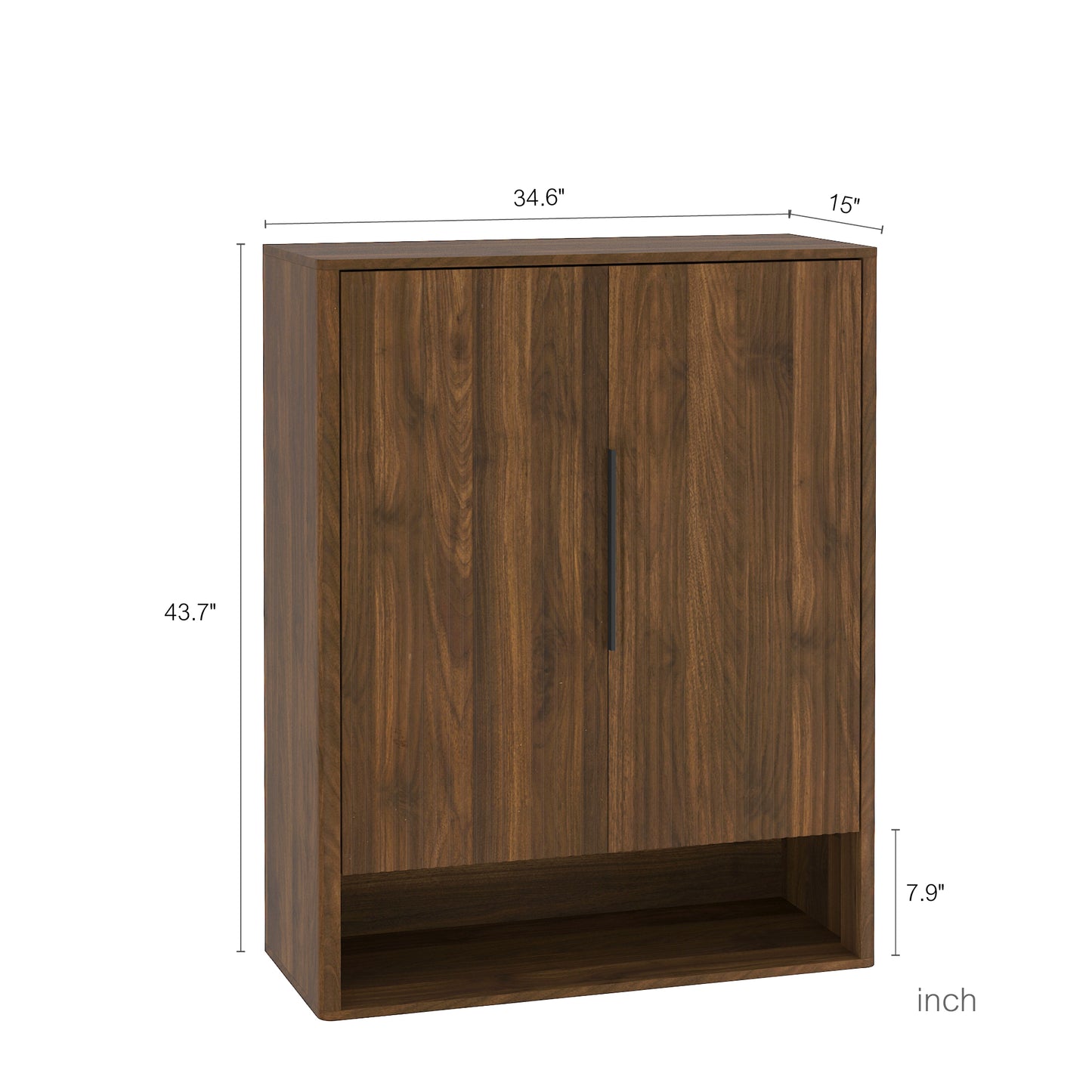 Modern Shoe Organizer with Adjustable Shelves | 4-Layer Entryway Shoe Cabinet – Walnut/Natural Wood, Anti-Tip Design