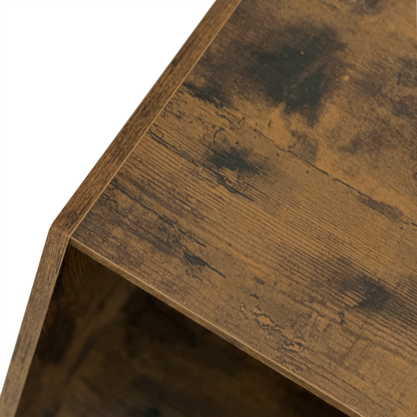 47.24'' Hexagonal Coffee Table Set - Antique Wood