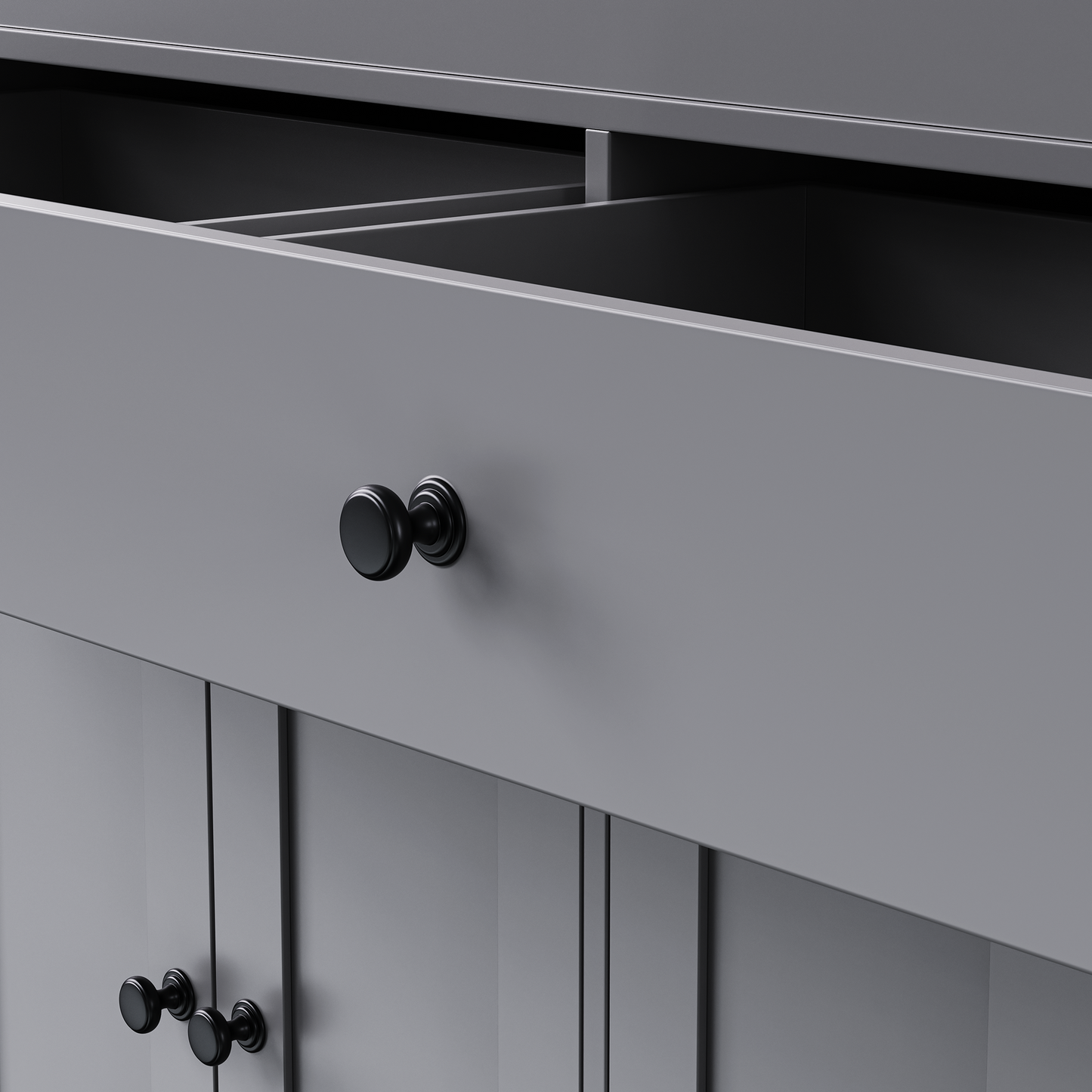 74.5" Kitchen Island - Extendable Table, Rolling Cart