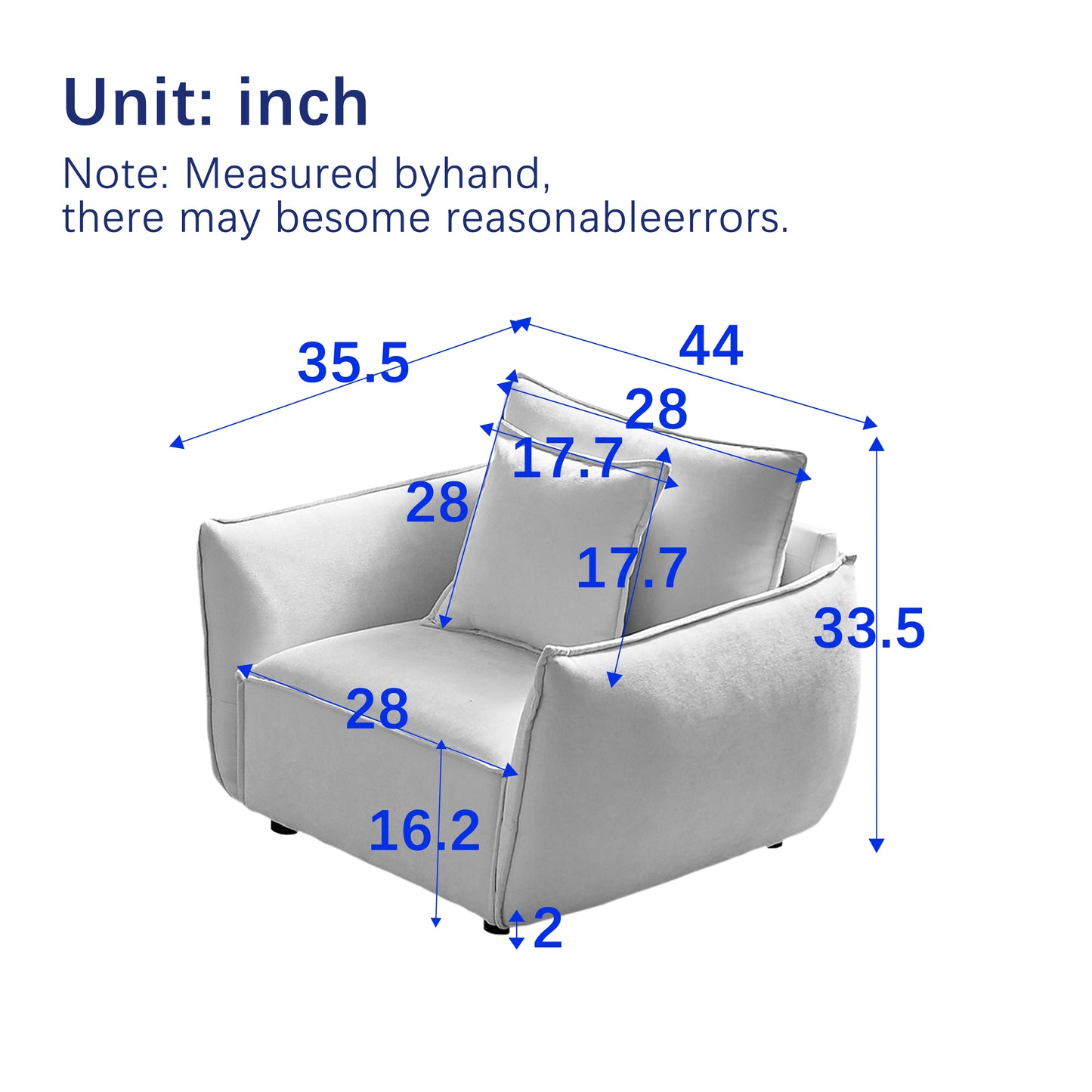 Combo Sofa Modern Living Room Sofa Linen Fabric Couch With Pillows