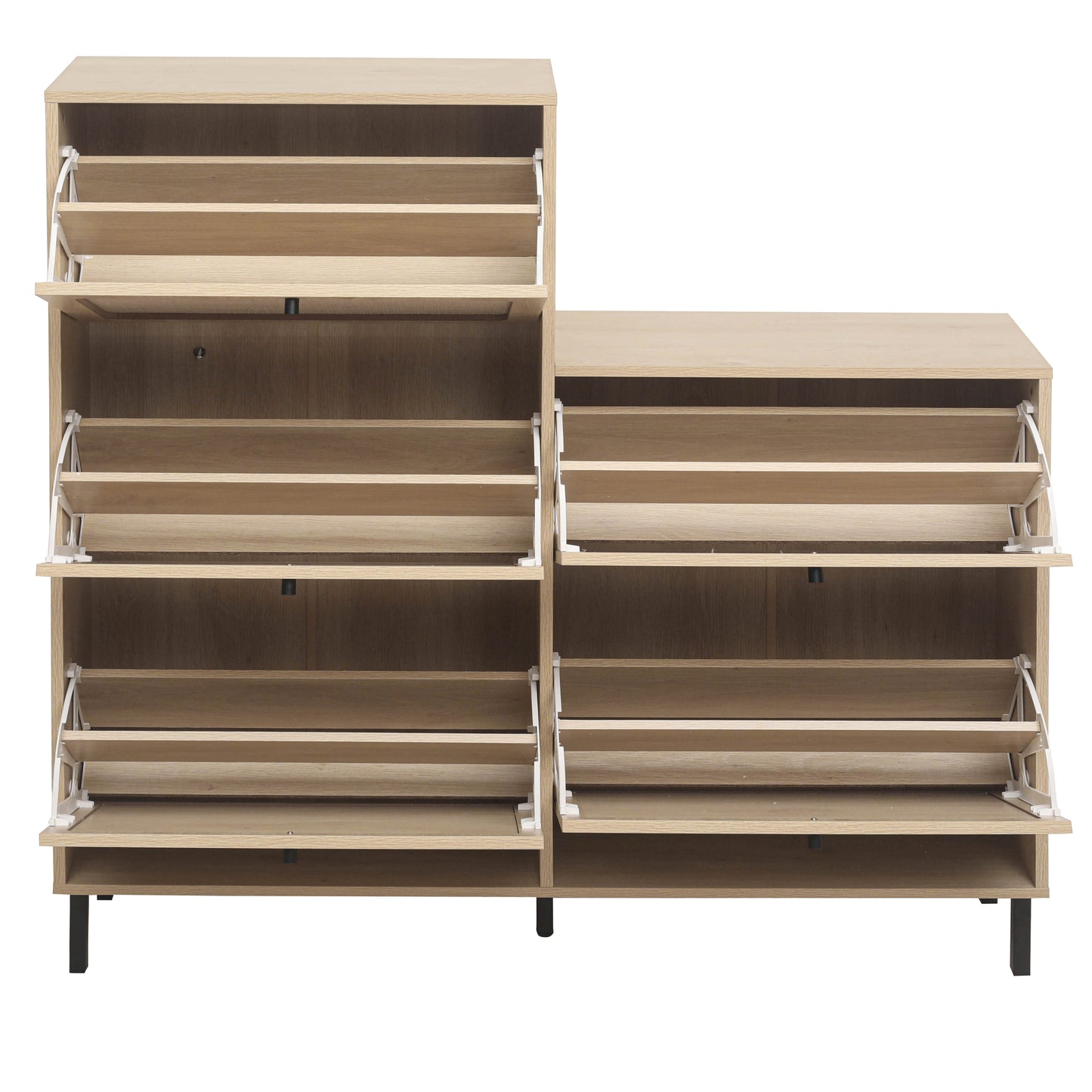 5 - Door Rattan Freestanding Shoe Rack: Ideal Entryway Shoe Storage