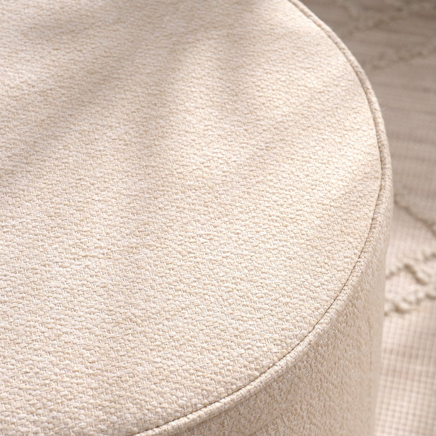 Multi-functional combination set table Ottoman with drum stool, with storage space Set of 3