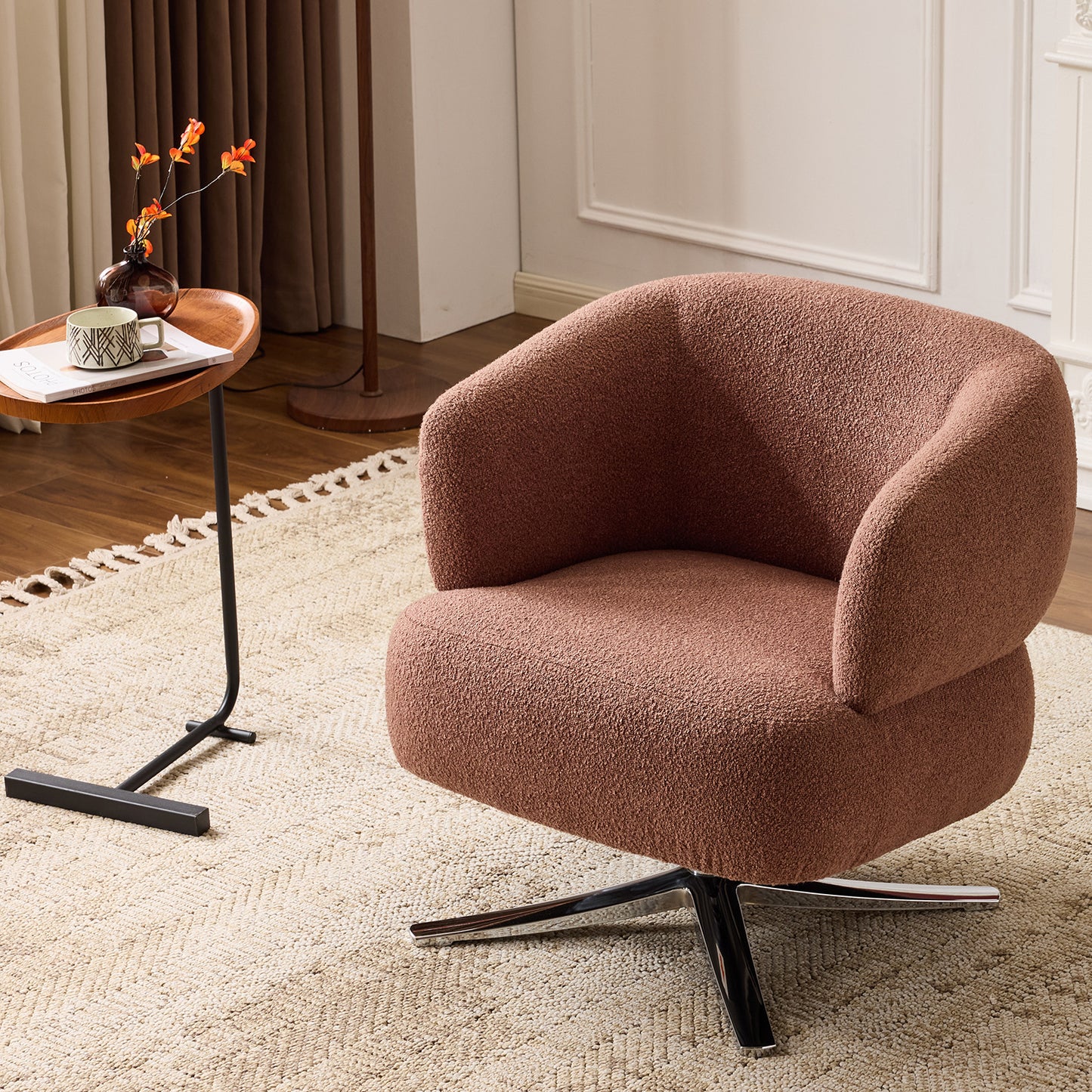 Cuddle-style leisure swivel sofa chair