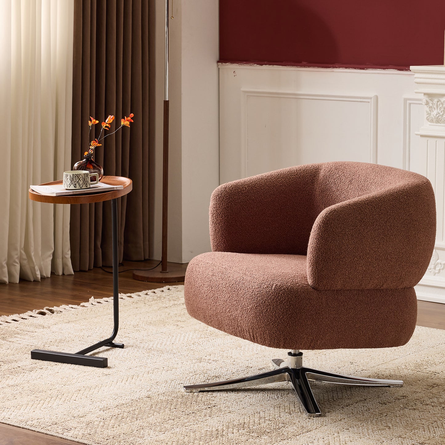 Cuddle-style leisure swivel sofa chair