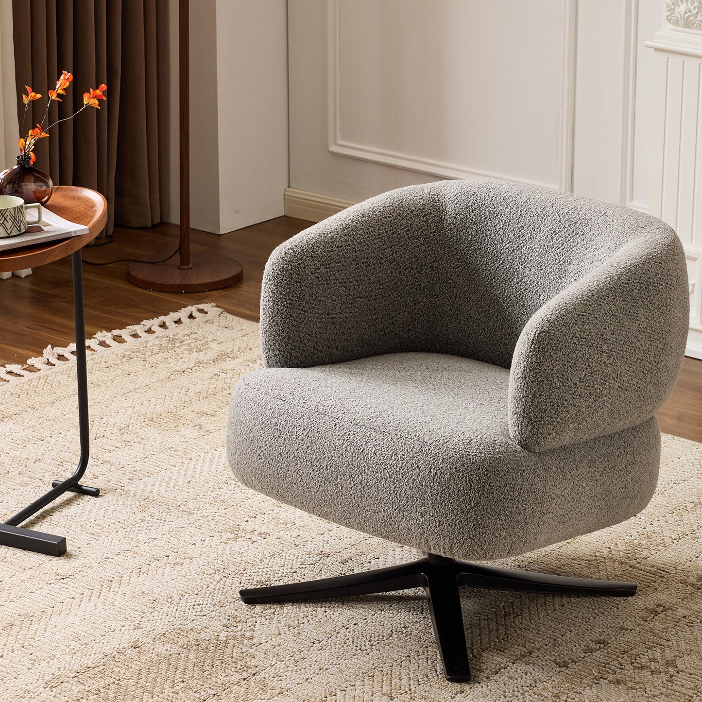 Cuddle-style leisure swivel sofa chair