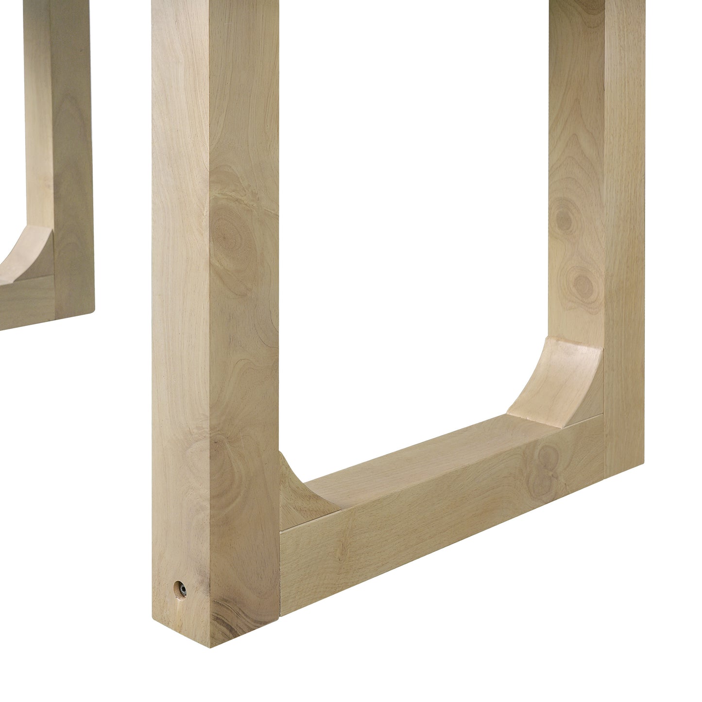 Extendable Farmhouse Wooden Kitchen Table: Removable Leaf, Seats 4 - 8