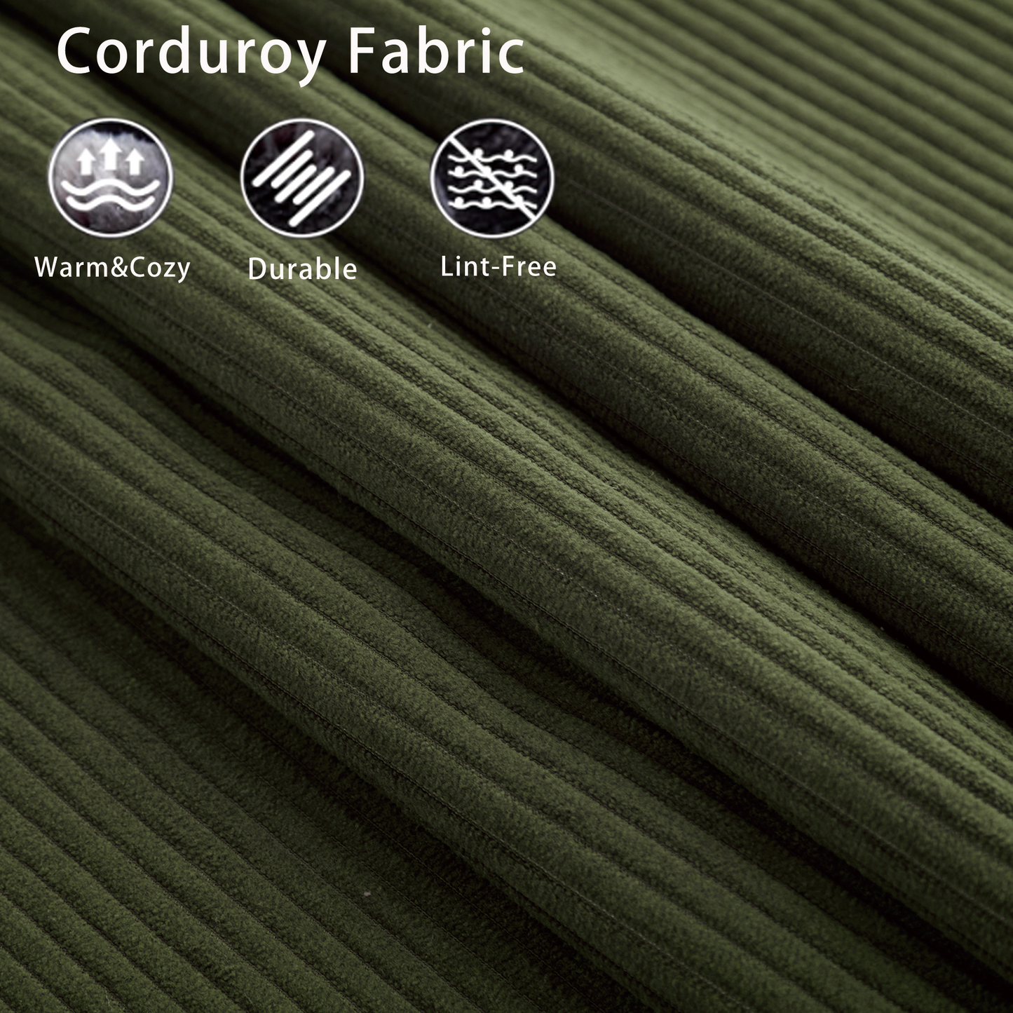 Modular Sofa,No Armrests,At will DIY,Soft Corduroy Fabric,Neck Pillow-Back Lounge Sofa Chair