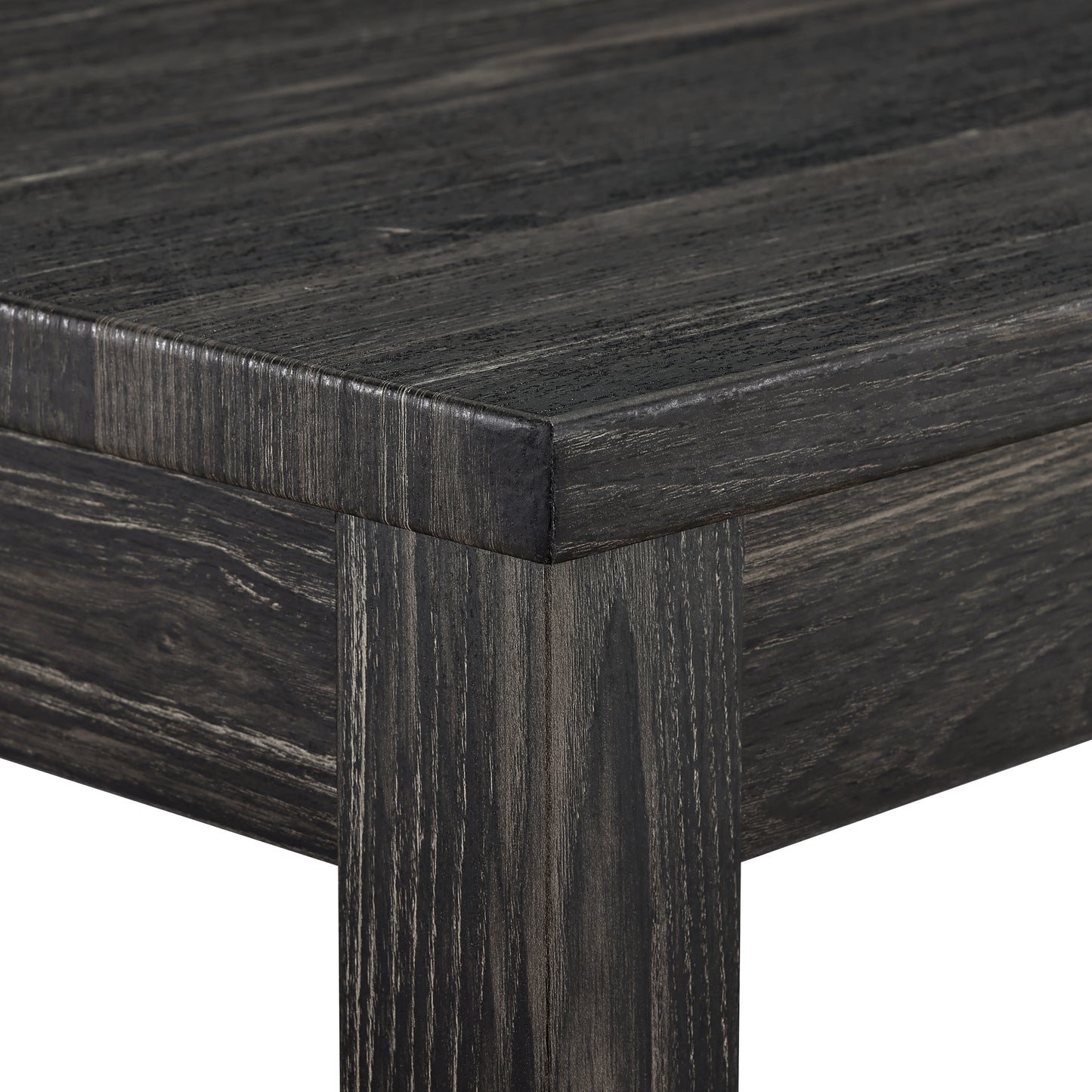 5-Piece Dining Table Set | Industrial Square Table + 4 Bar Stools – Black/Gray/Brown, Space-Saving, Easy Assembly
