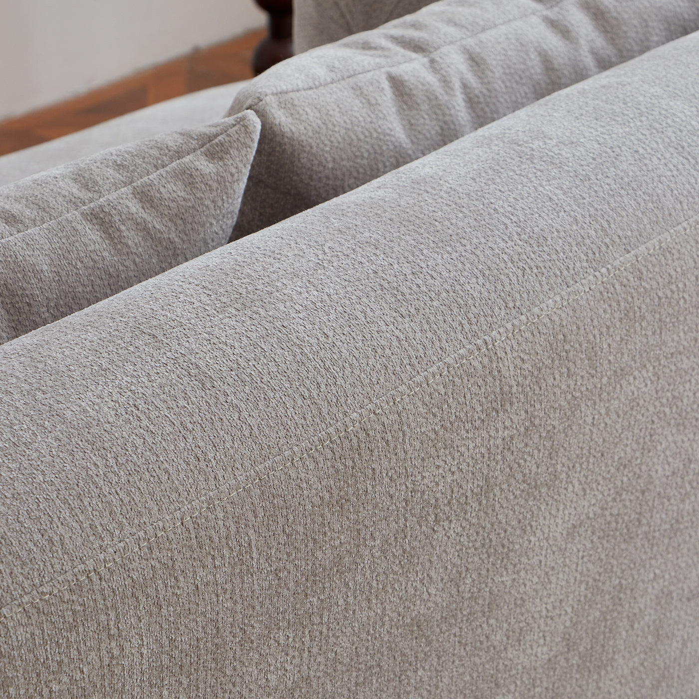 Sofa-in-a-Box, Memory Foam 2-Seater Couch, No Installation & Easy to Transport, Deep Seat Modern Sofa with chenille Fabric