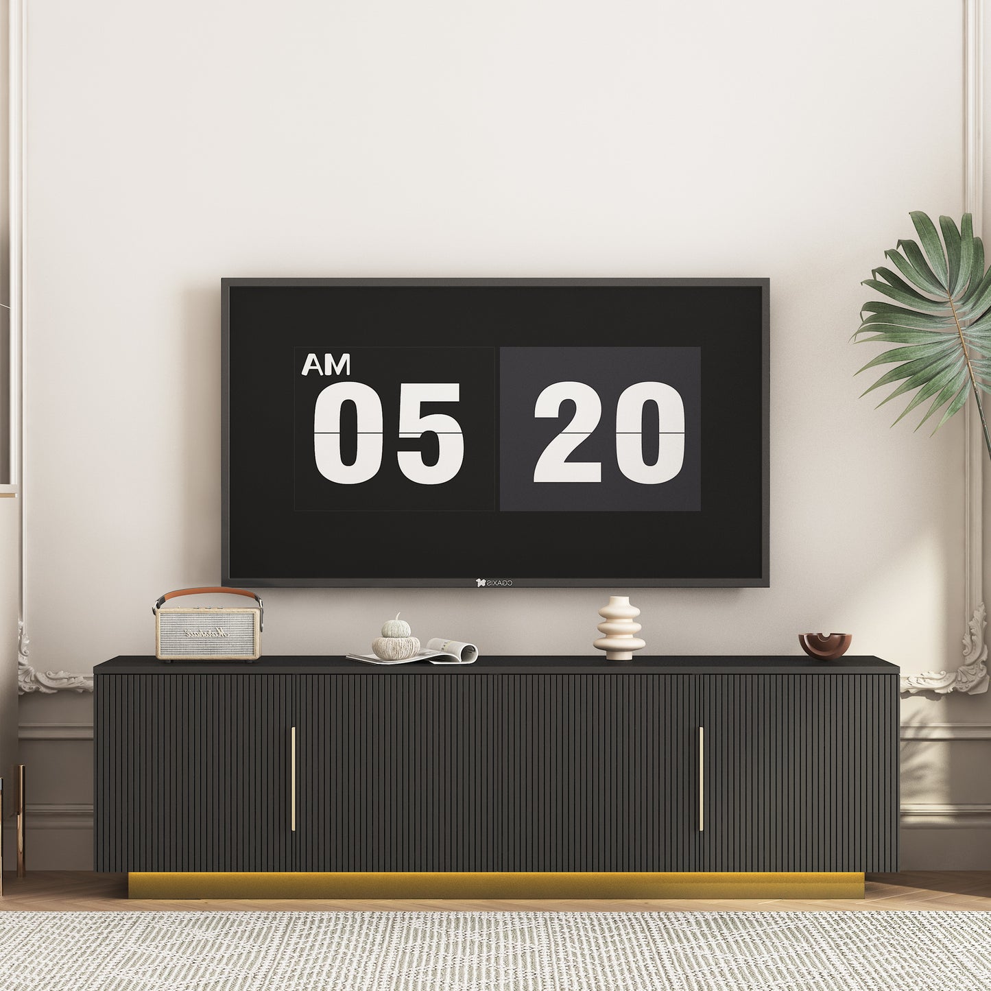TV Cabinet Entertainment Center / TV Stand with 16 Color LED