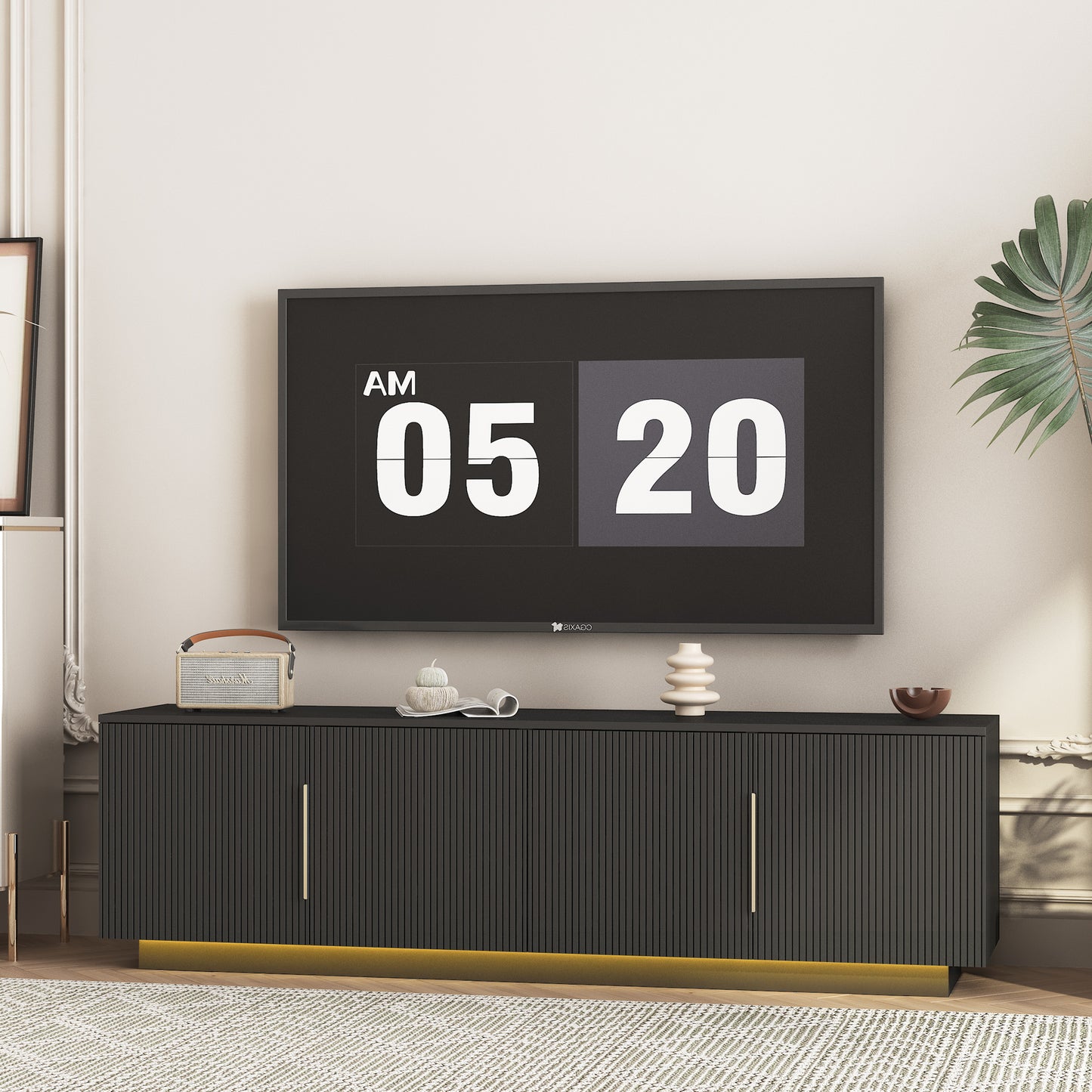 TV Cabinet Entertainment Center / TV Stand with 16 Color LED