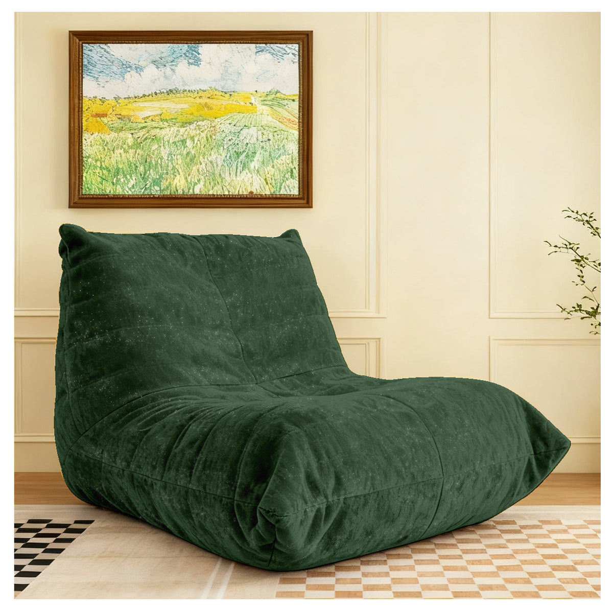 Ergonomic Bean Bag Chair with 5-Way Body Support  Togo Sofa