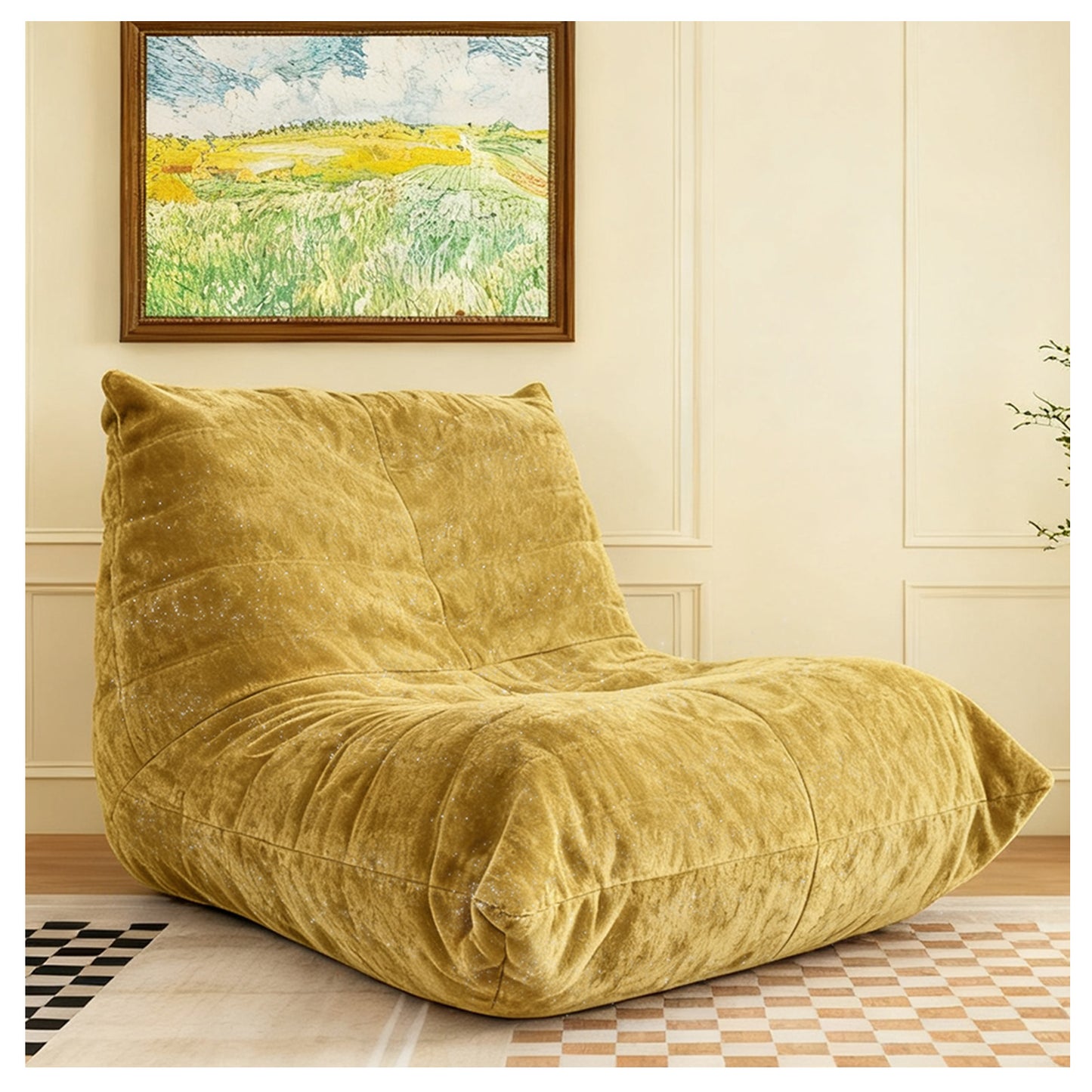 Ergonomic Bean Bag Chair with 5-Way Body Support  Togo Sofa