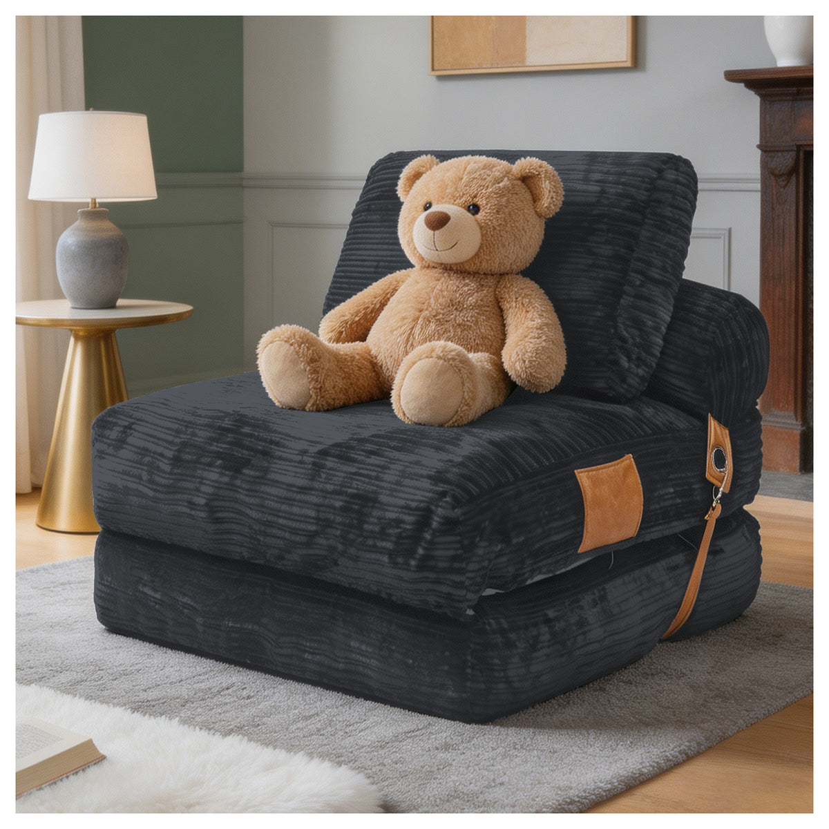 Lazy Sofa Bean Bag Chair – Folding Sofa Bed, Convertible Lounge Chair