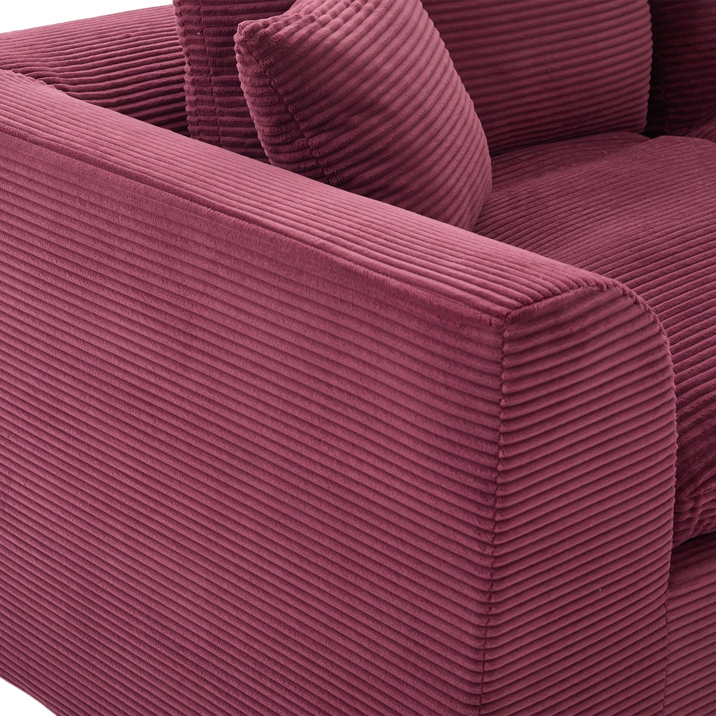 Comfy Cloud Modern Sofa – 2-Seater with Removable Covers | No Assembly, Corduroy Fabric, 8 Colors