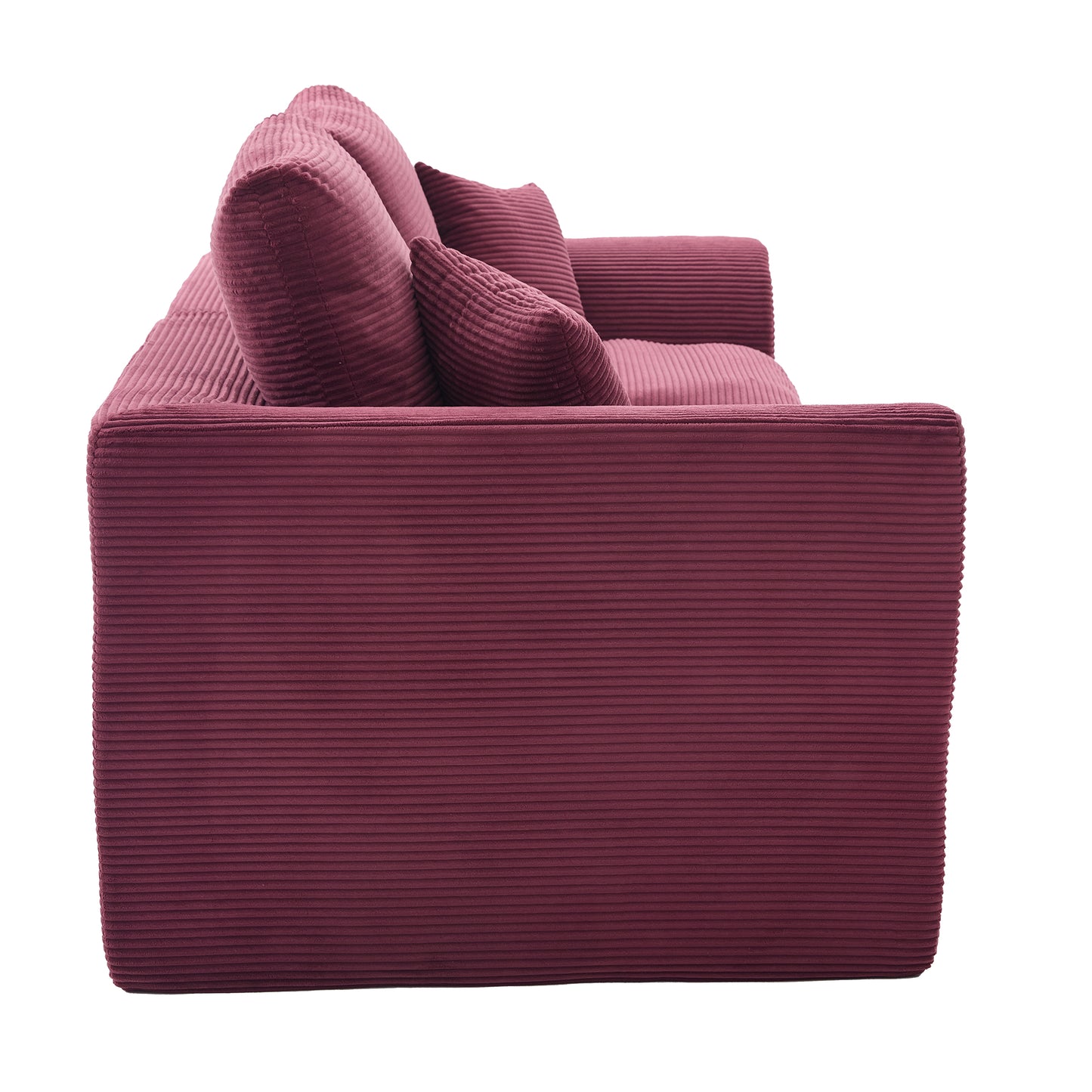 Comfy Cloud Modern Sofa – 2-Seater with Removable Covers | No Assembly, Corduroy Fabric, 8 Colors