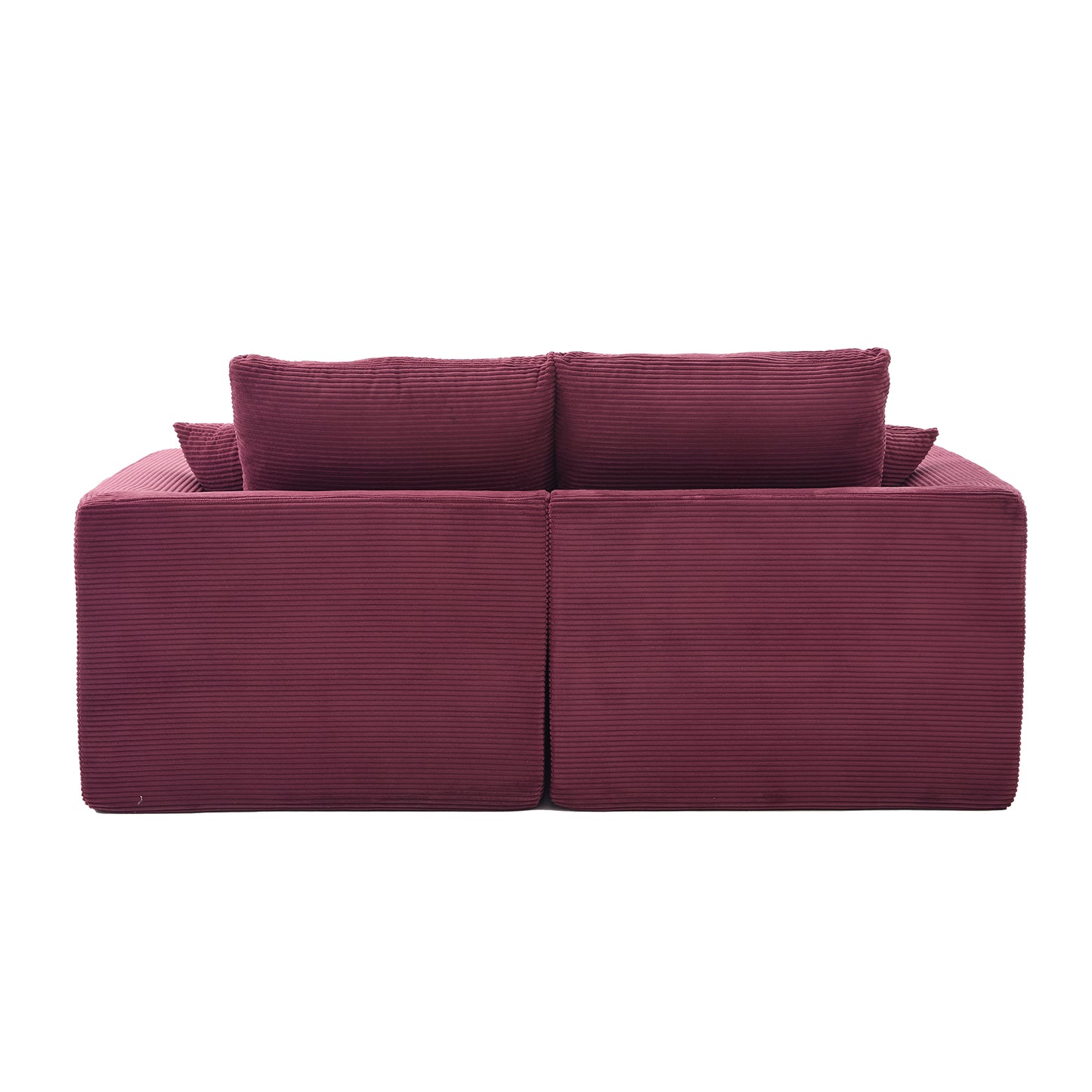 Comfy Cloud Modern Sofa – 2-Seater with Removable Covers | No Assembly, Corduroy Fabric, 8 Colors