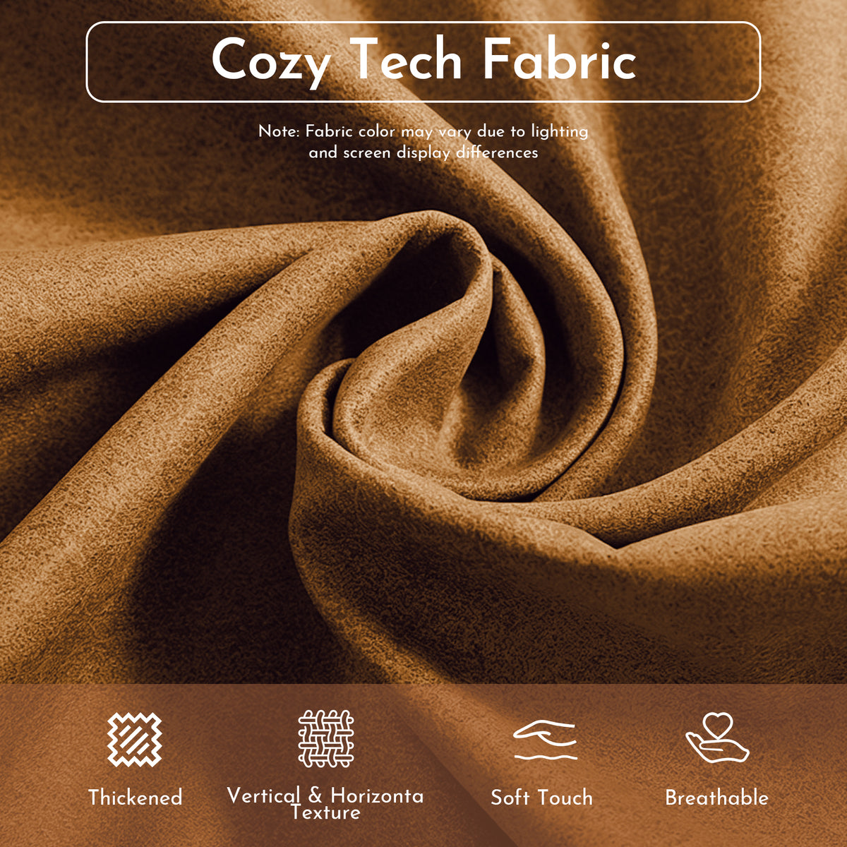 Tech Fabric Bean Bag Loveseat Sofa – Faux Leather Appearance, Ergonomic Curve, No Assembly