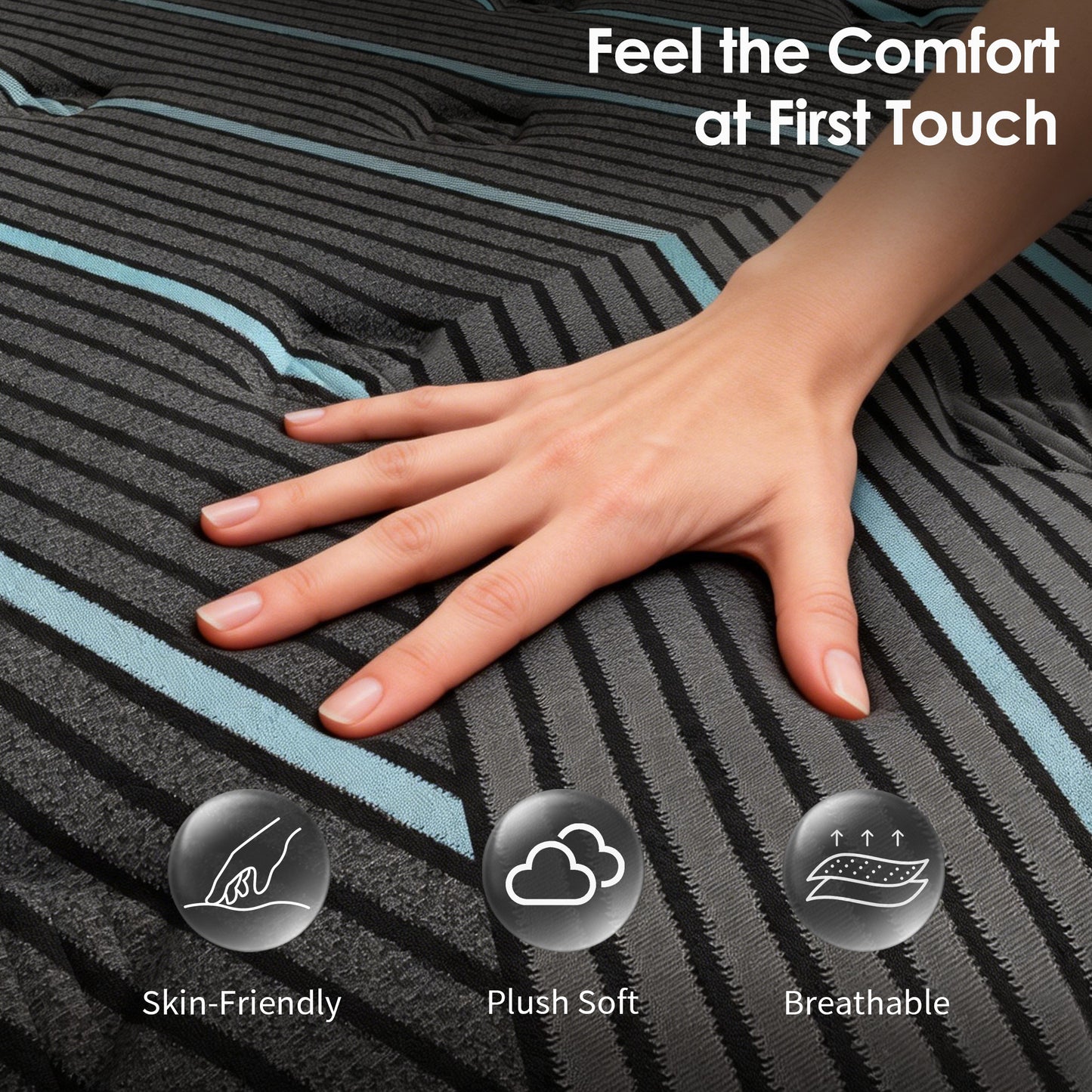 Hybrid Mattress, Individually Pocketed Innerspring, Medium Firm