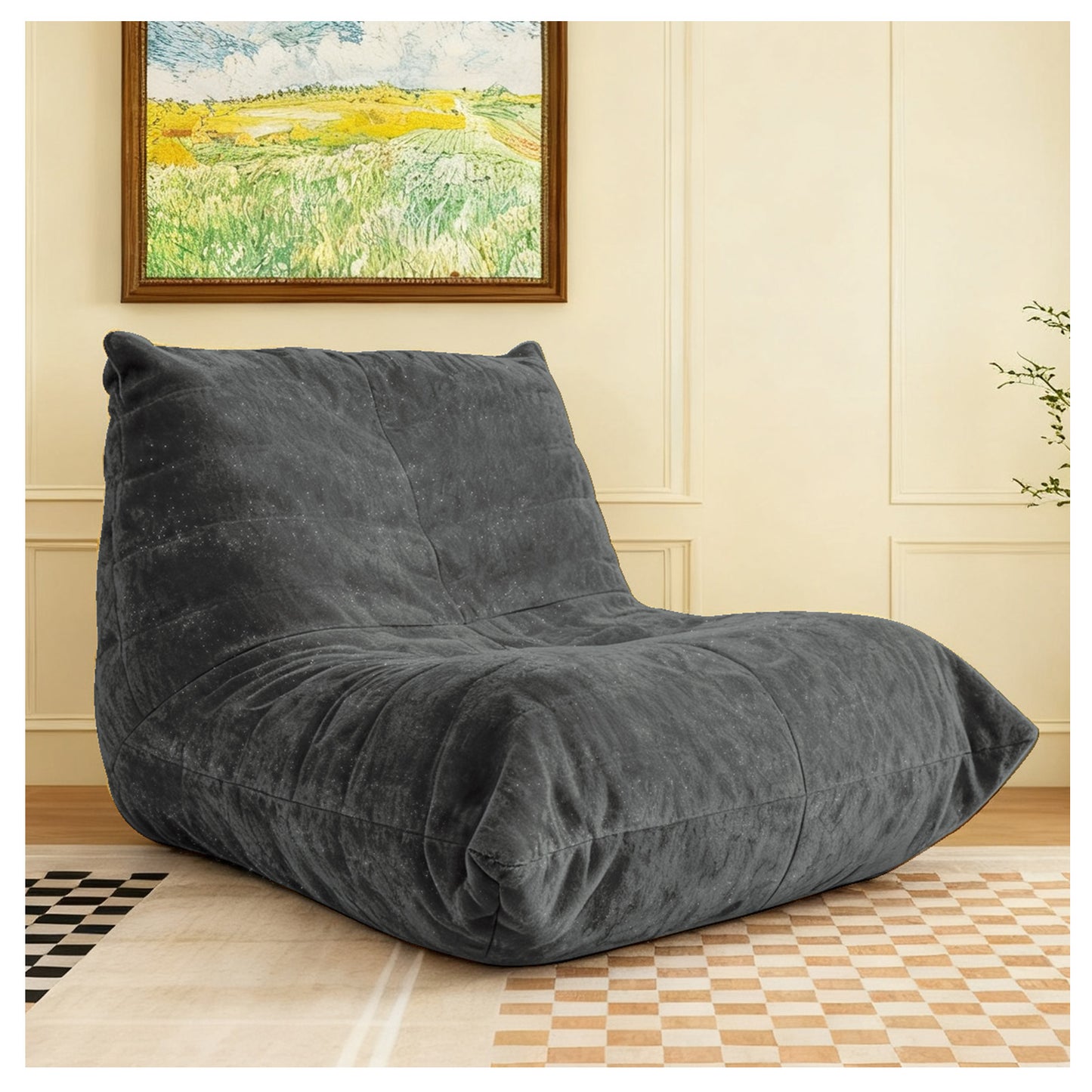 Ergonomic Bean Bag Chair with 5-Way Body Support  Togo Sofa