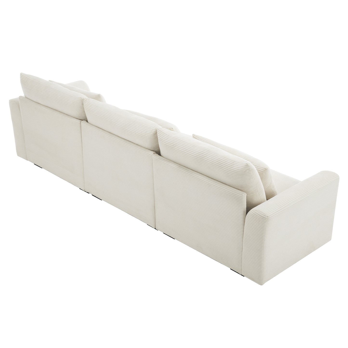 Corduroy Deep Seat Accent Chair & Loveseat Sofa & 3 Seaters & 4 Seaters Couches – Modular Sofa Collection