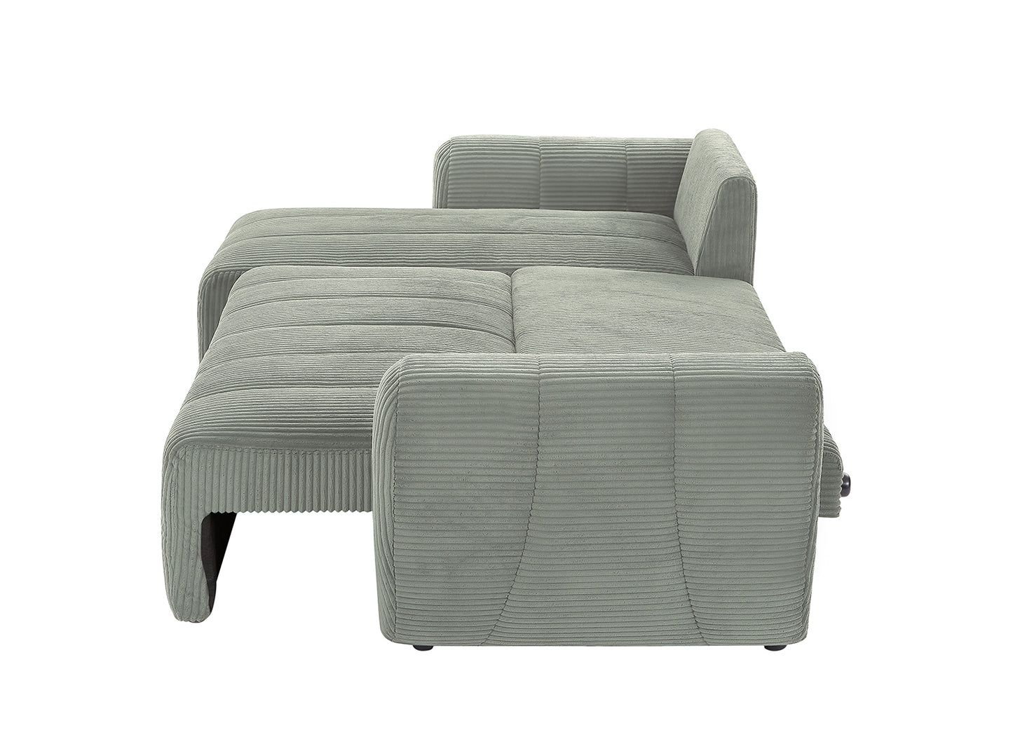 Sectional Sofa Couch, Modern Fabric 3 Seater L-Shaped Couch for Living Room, Apartment