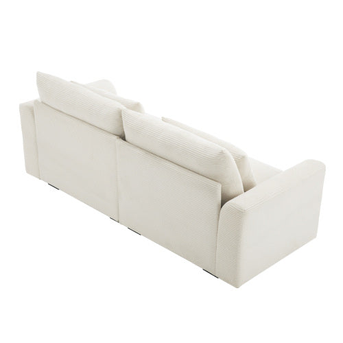 Corduroy Deep Seat Accent Chair & Loveseat Sofa & 3 Seaters & 4 Seaters Couches – Modular Sofa Collection