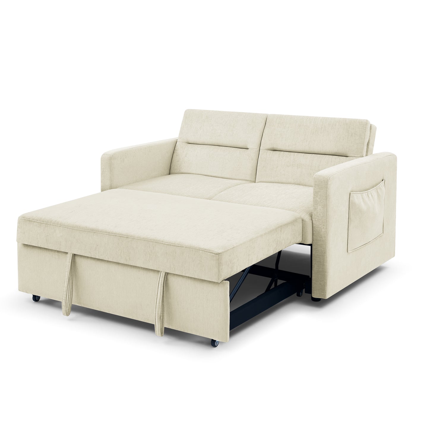 Loveseats Sofa Bed: Pull - out Bed, Adjustable Back, 2 Colors