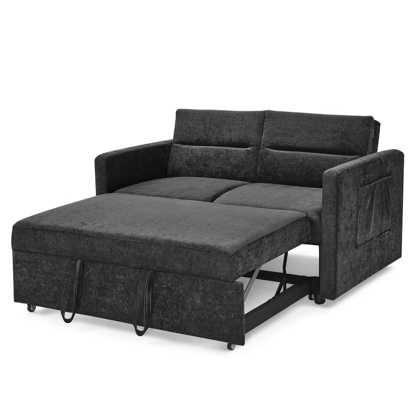 Loveseats Sofa Bed: Pull - out Bed, Adjustable Back, 2 Colors