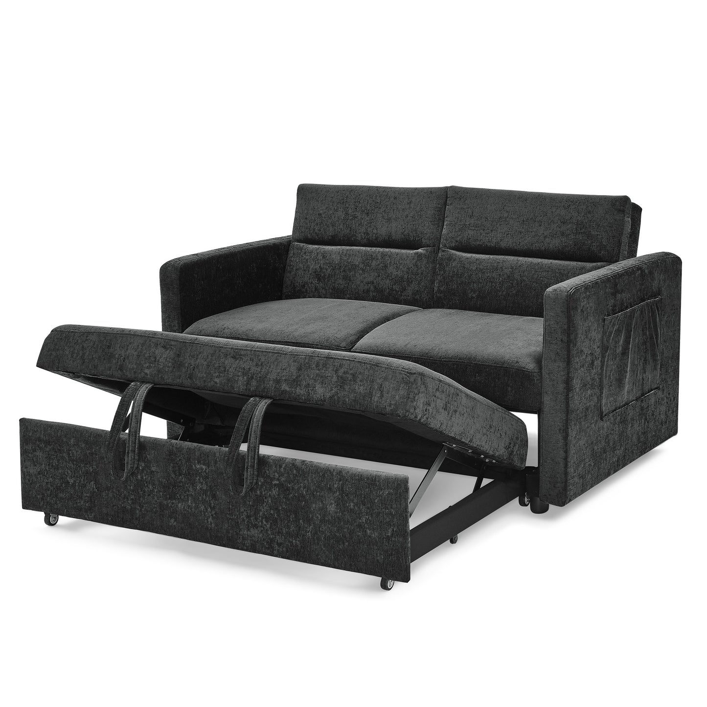 Loveseats Sofa Bed: Pull - out Bed, Adjustable Back, 2 Colors