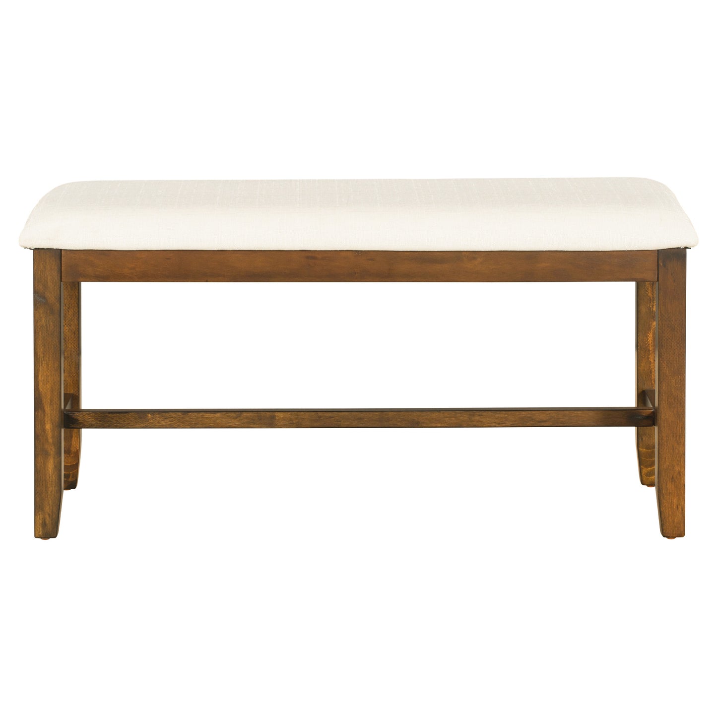 6-Piece Dining Table Set With  1 Wooden Rectangular Dining Table 4 Fabric Chairs 1 Bench