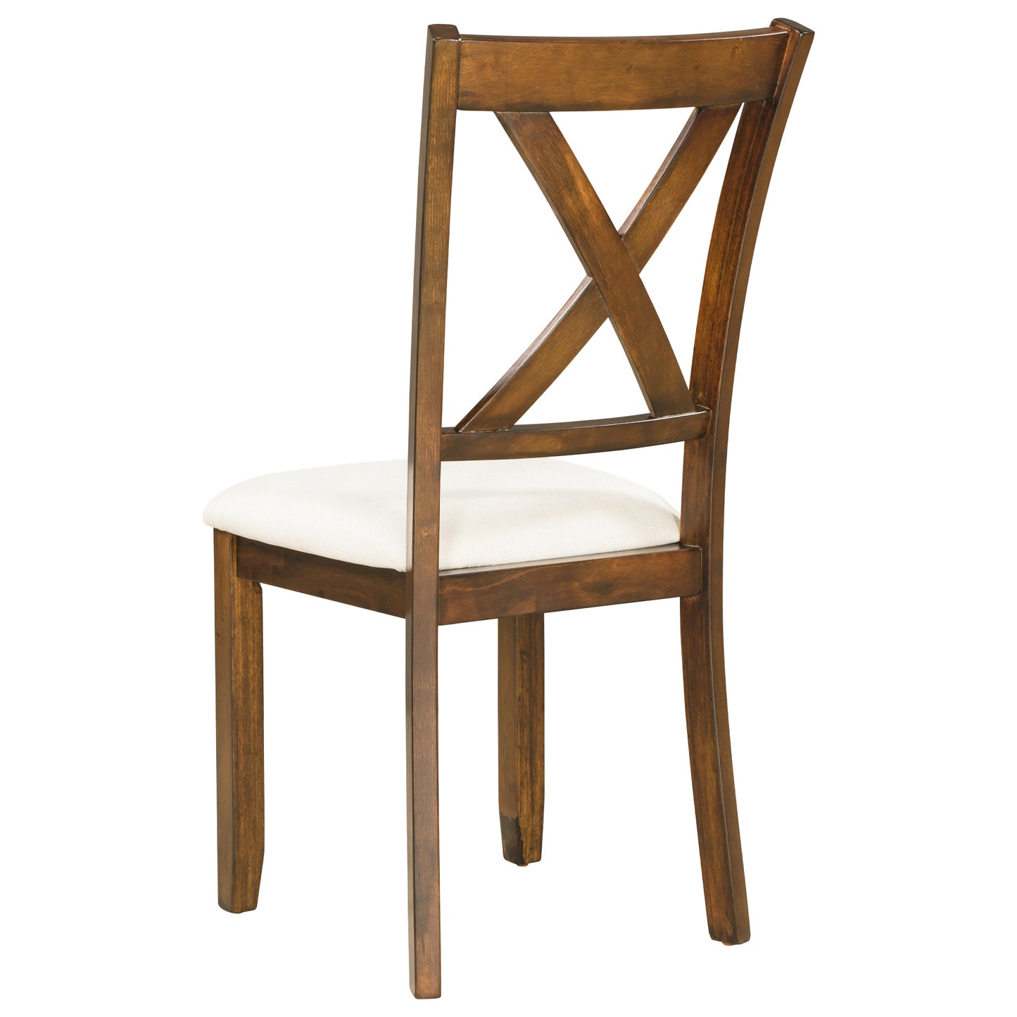 6-Piece Dining Table Set With  1 Wooden Rectangular Dining Table 4 Fabric Chairs 1 Bench