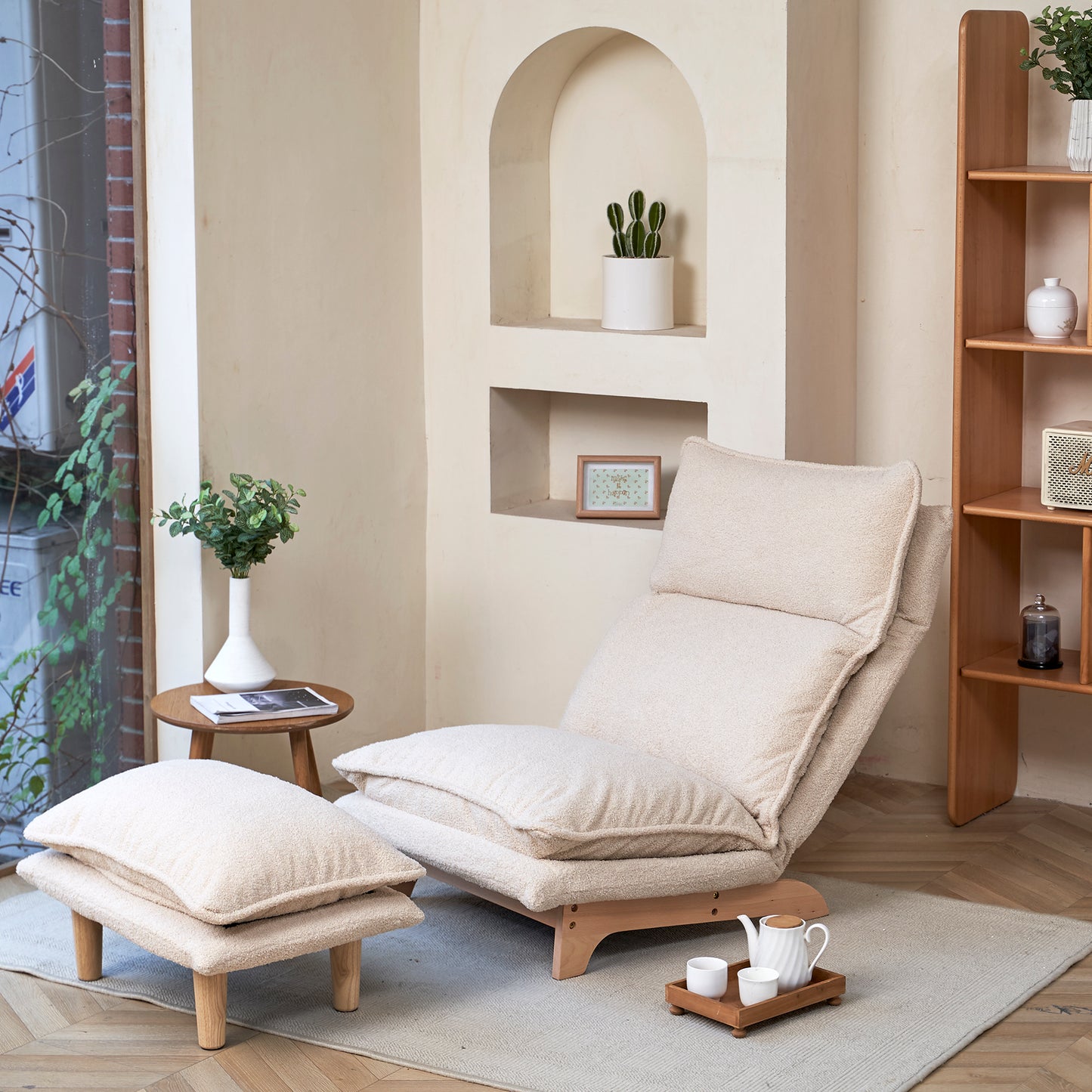 Lazy sofa balcony leisure chair reclining chair leisure single sofa functional chair