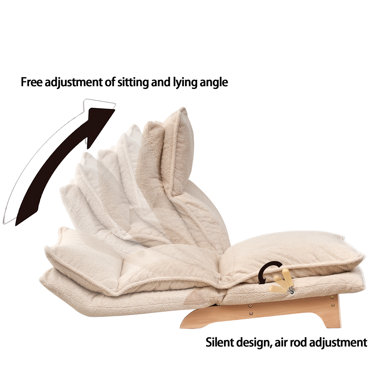 Lazy sofa balcony leisure chair reclining chair leisure single sofa functional chair