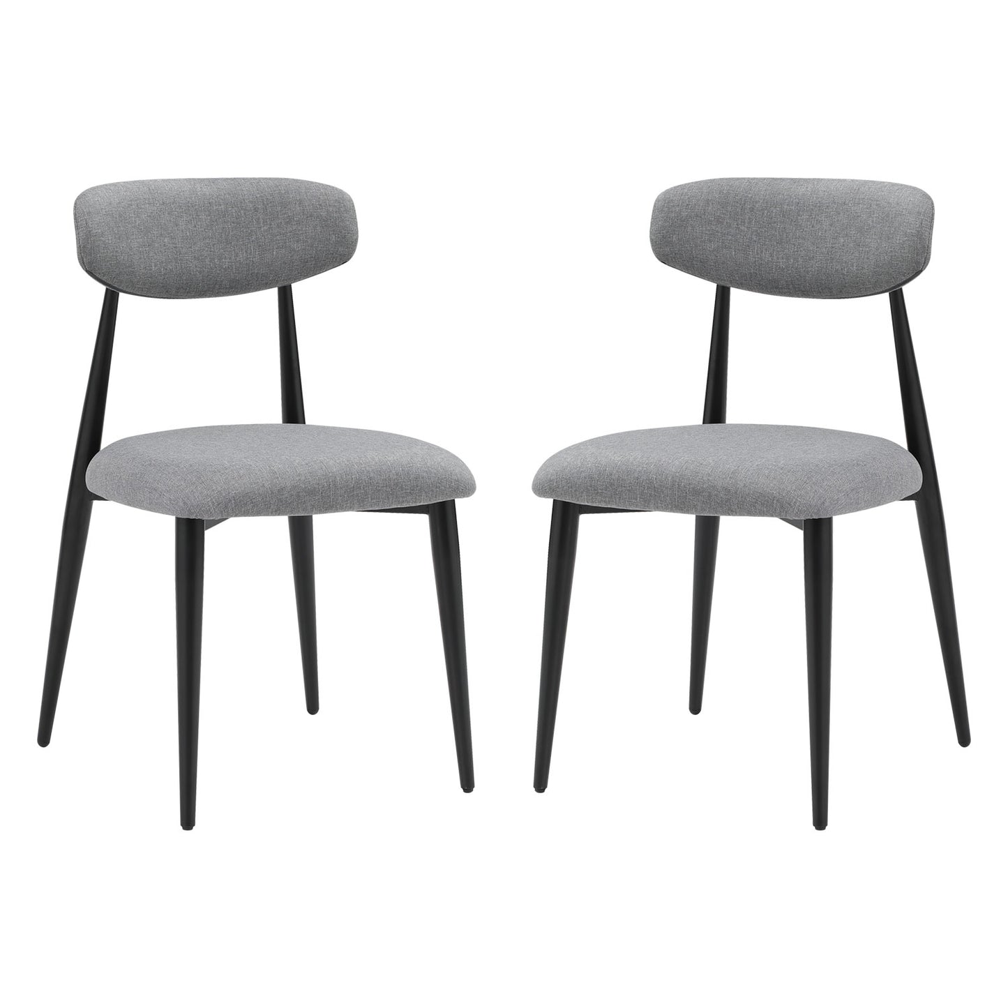 Upholstered Chairs with Metal Legs for Kitchen Dining Room
