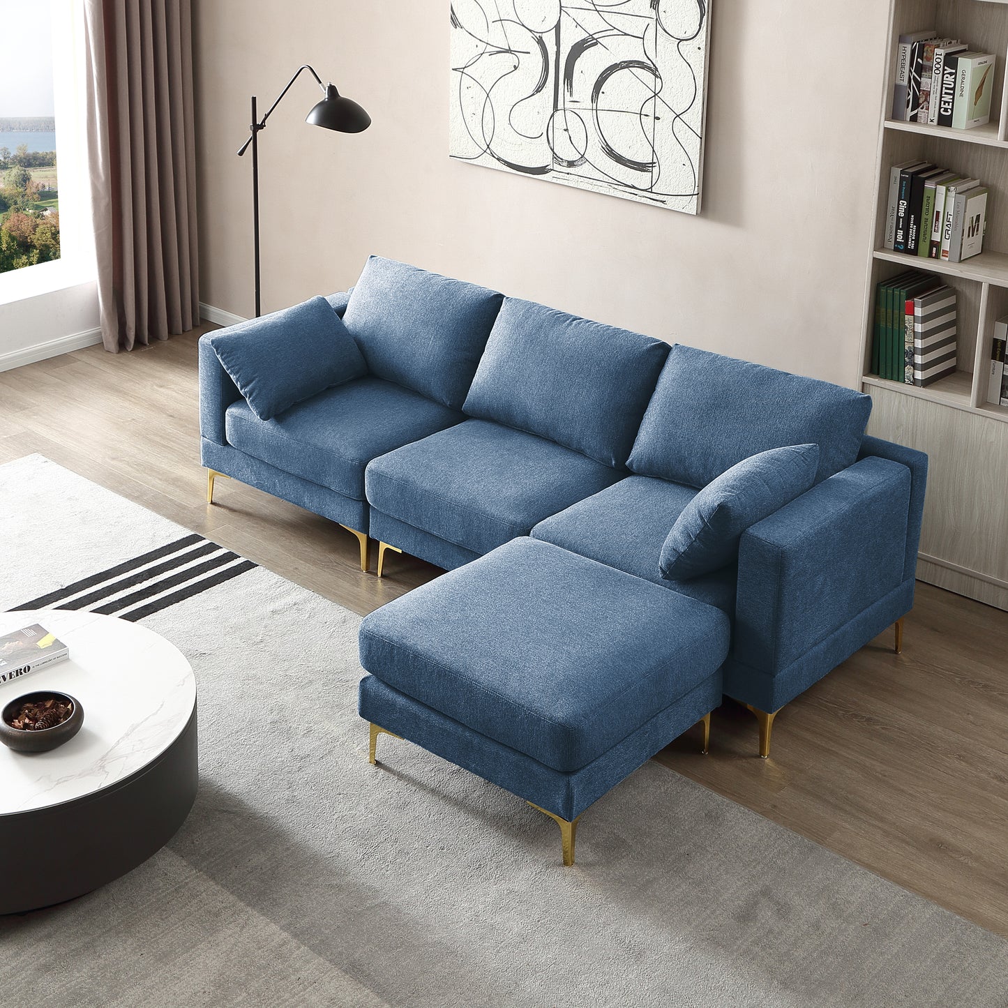 Modern L Shape Leisure Couch - Living Room Furniture