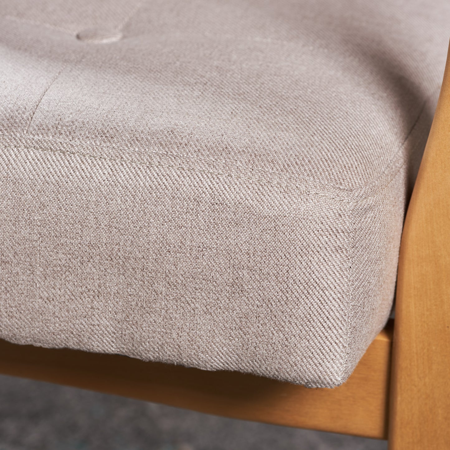 Plush Button - Tufted Armchair: Mid - Century Modern for Living & Bedroom