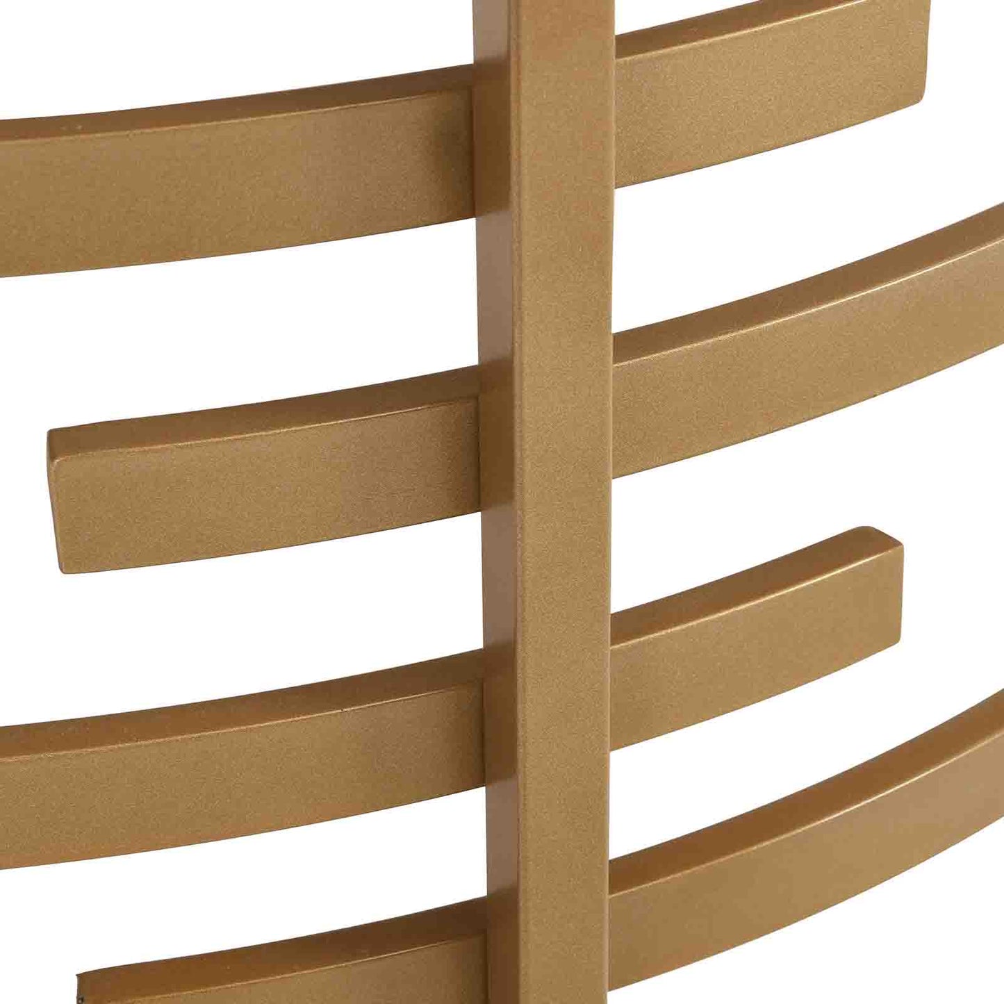 Modern Sintered Stone Coffee Table - Round Metal Frame